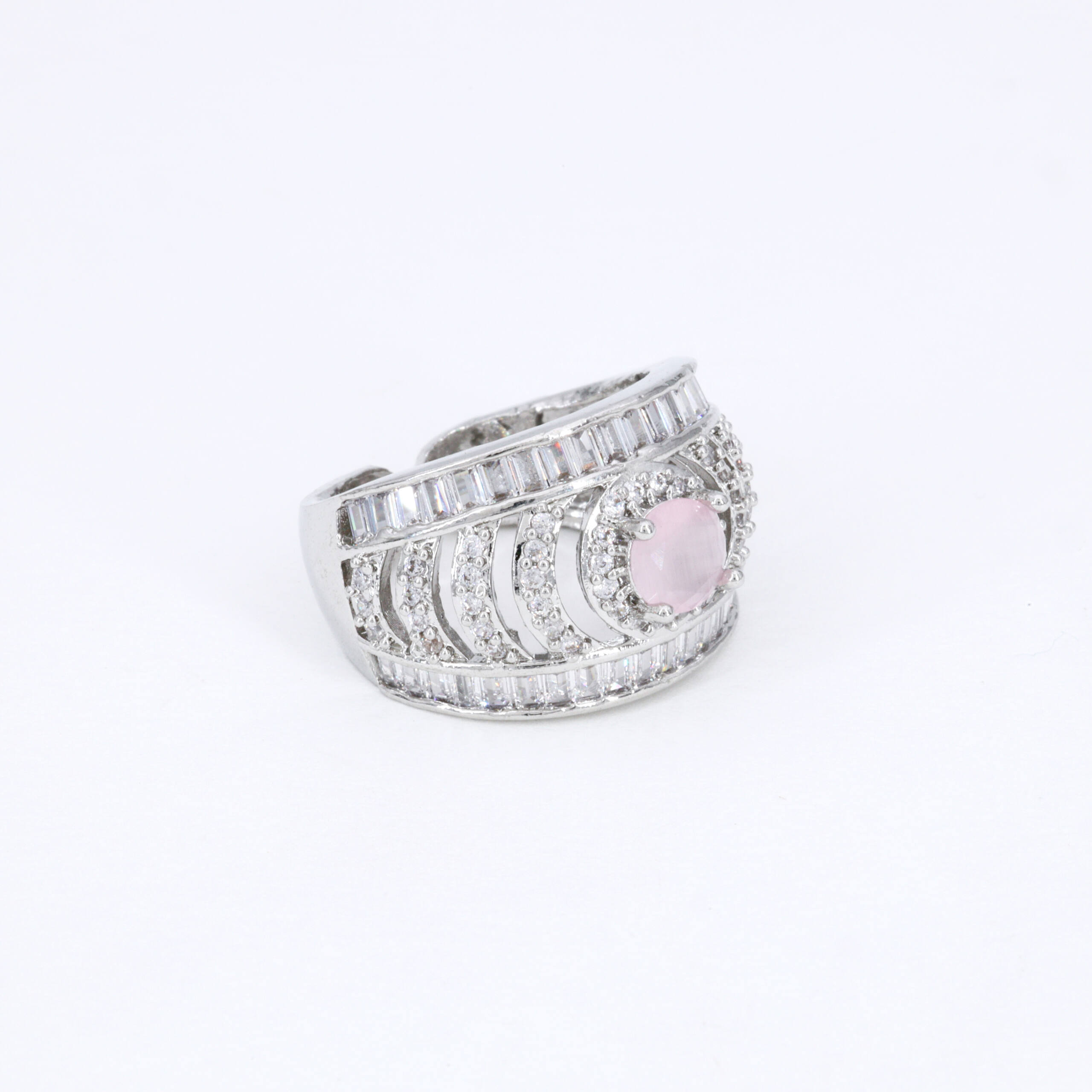 Blush Pink Lattice Ring