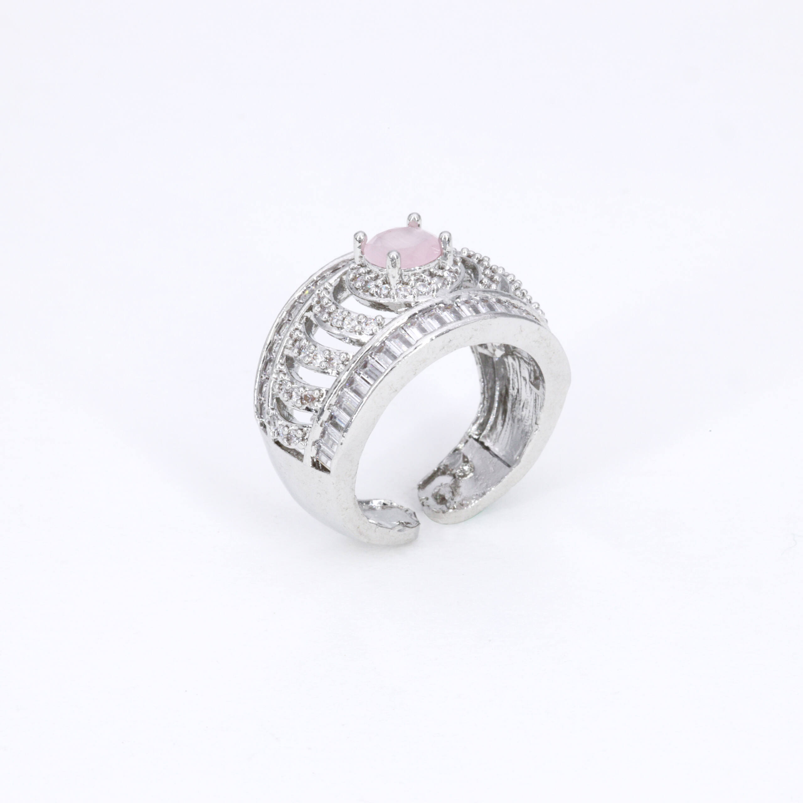 Blush Pink Lattice Ring