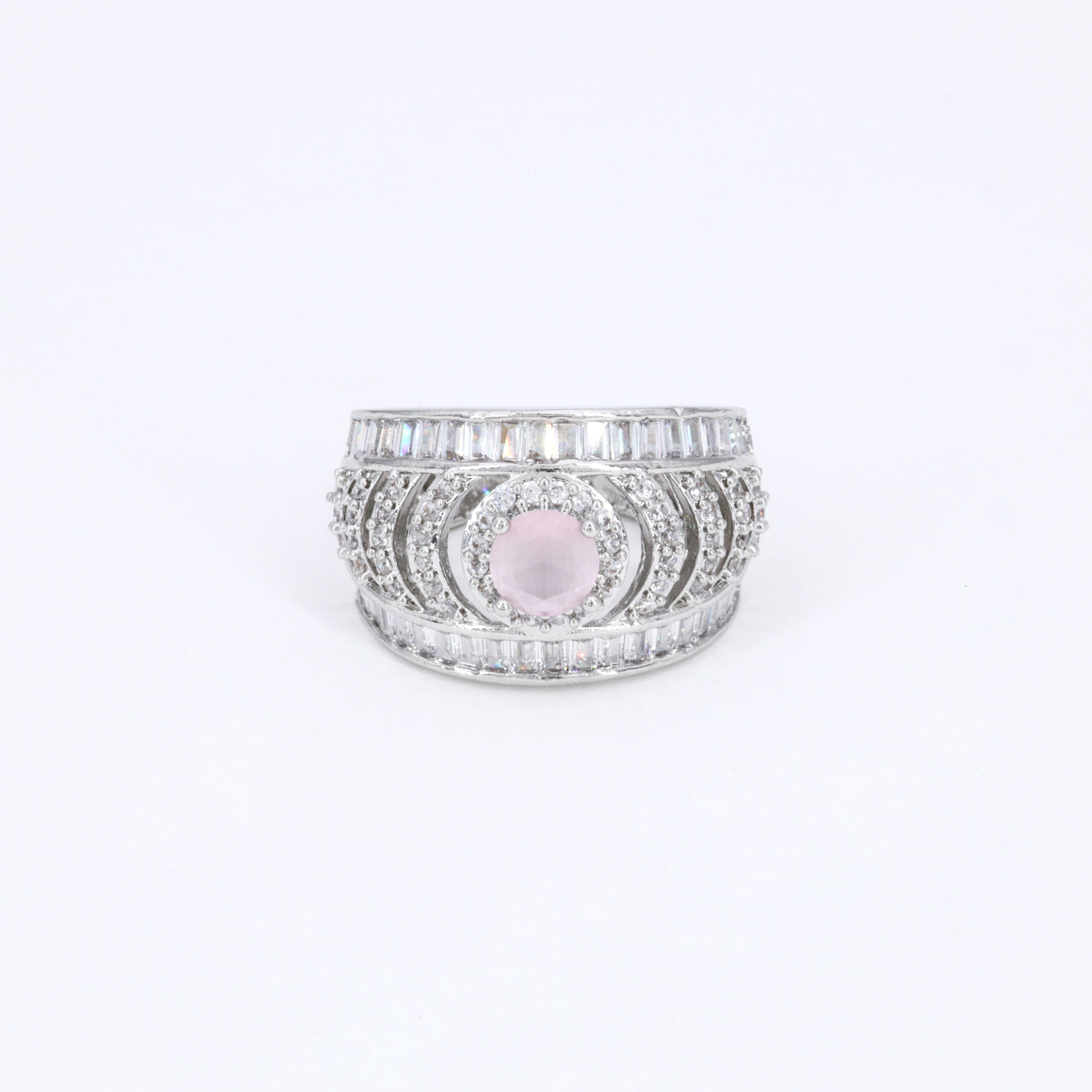 Blush Pink Lattice Ring