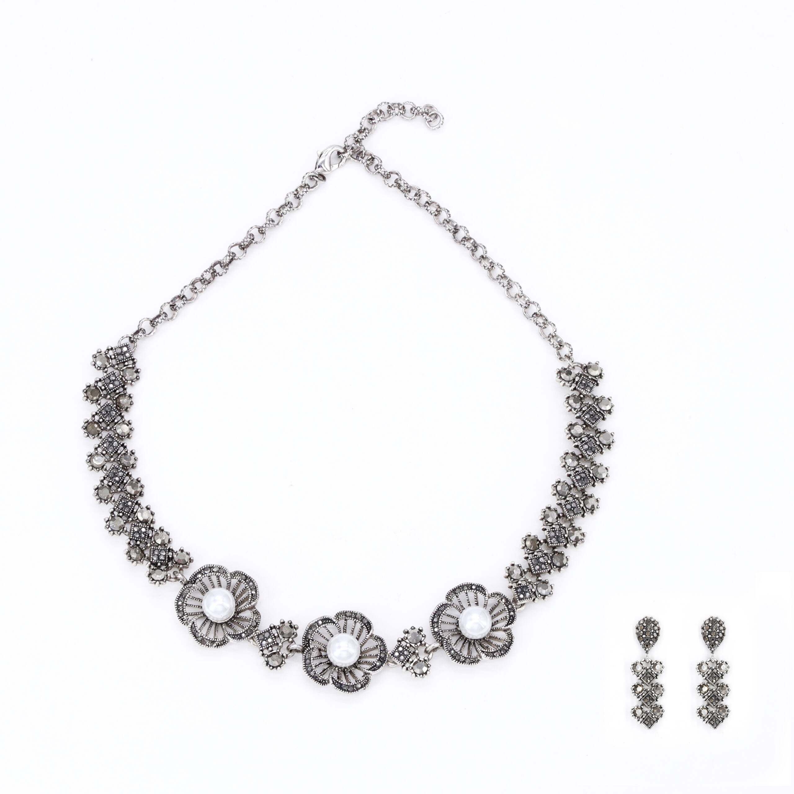 Celeste Circle Link Necklace Set