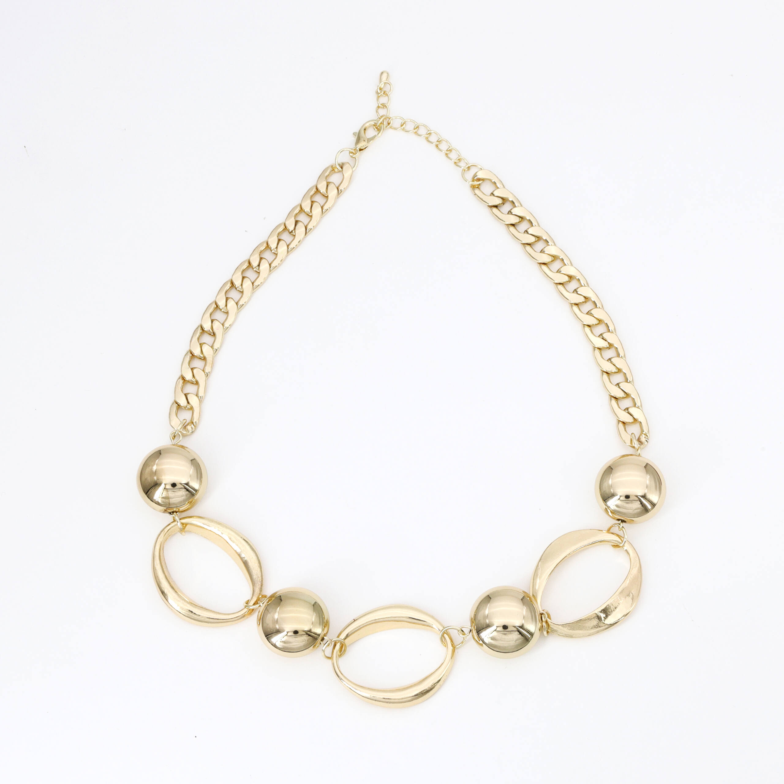 Celeste Open Circle Link Necklace