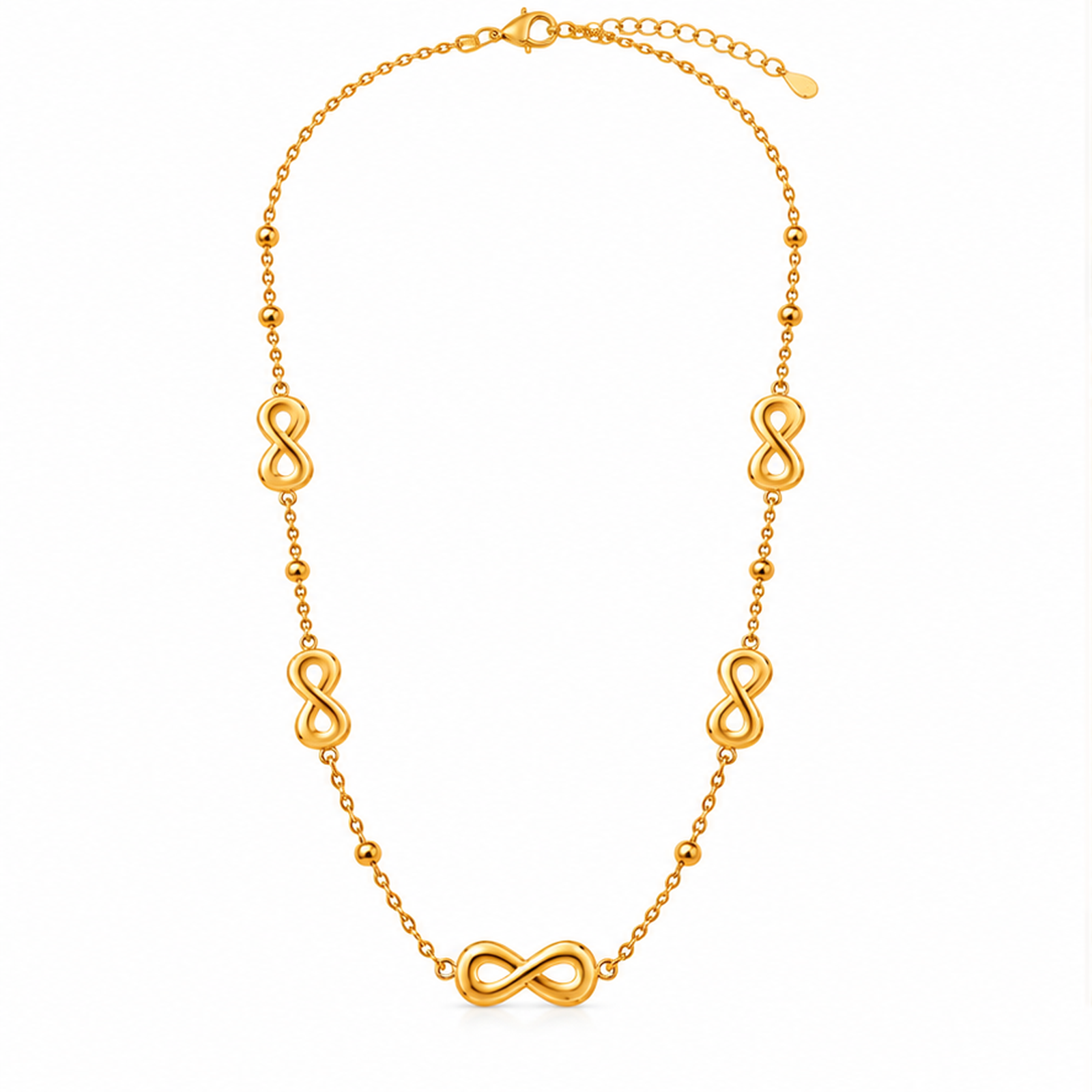 Classic Gold Tone Link Necklace