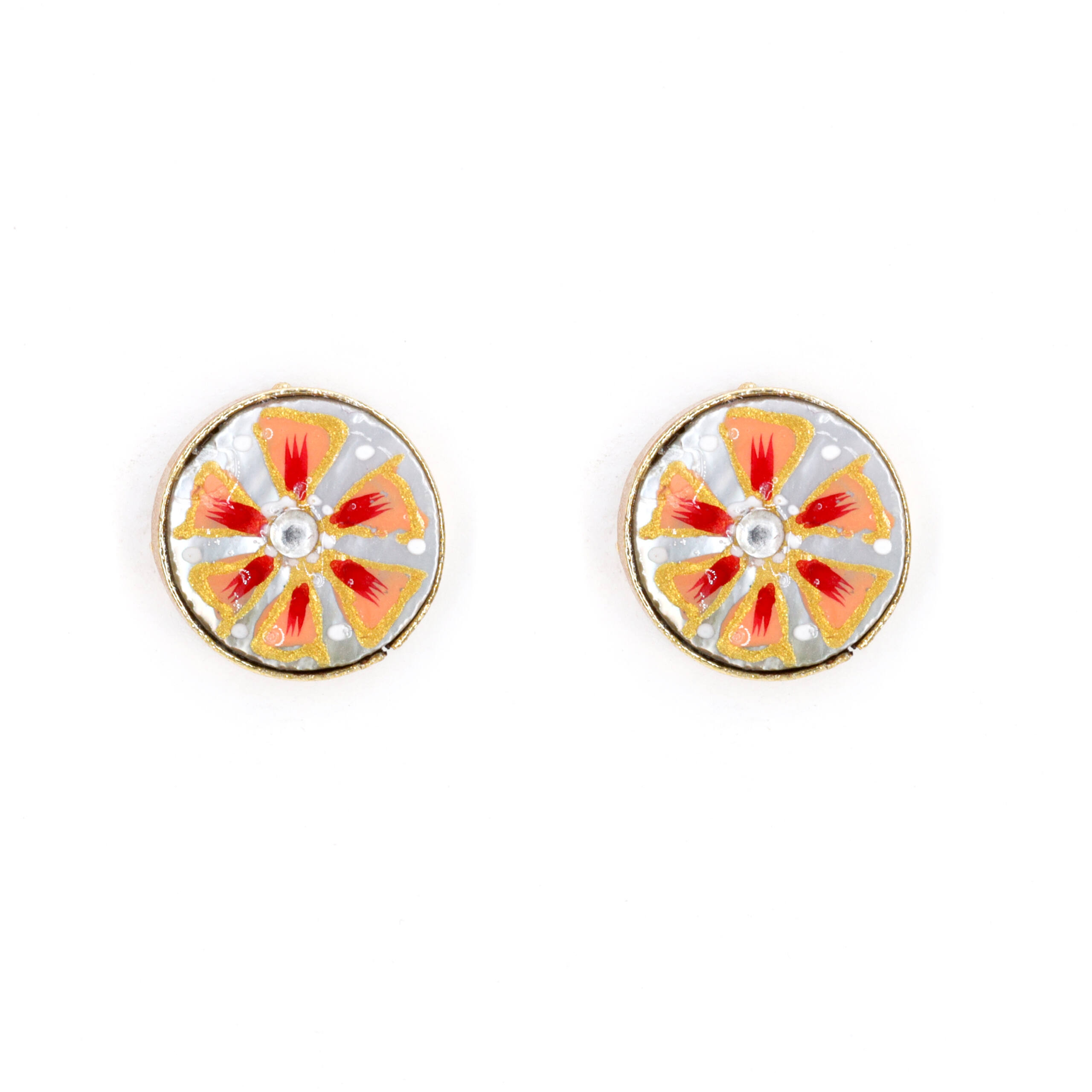 Coral Bloom Statement Necklace Set