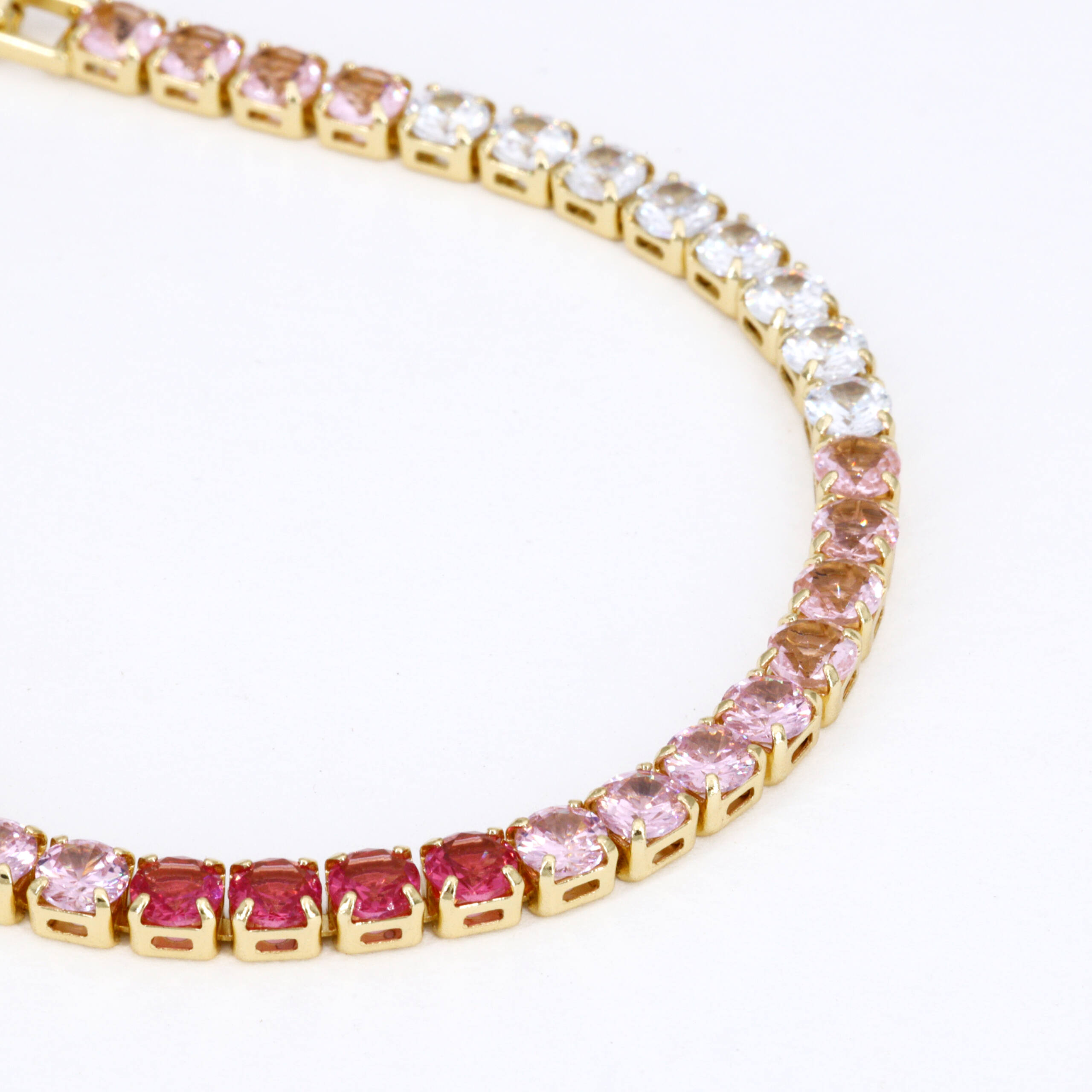 Coral Glow Beaded Bracelet