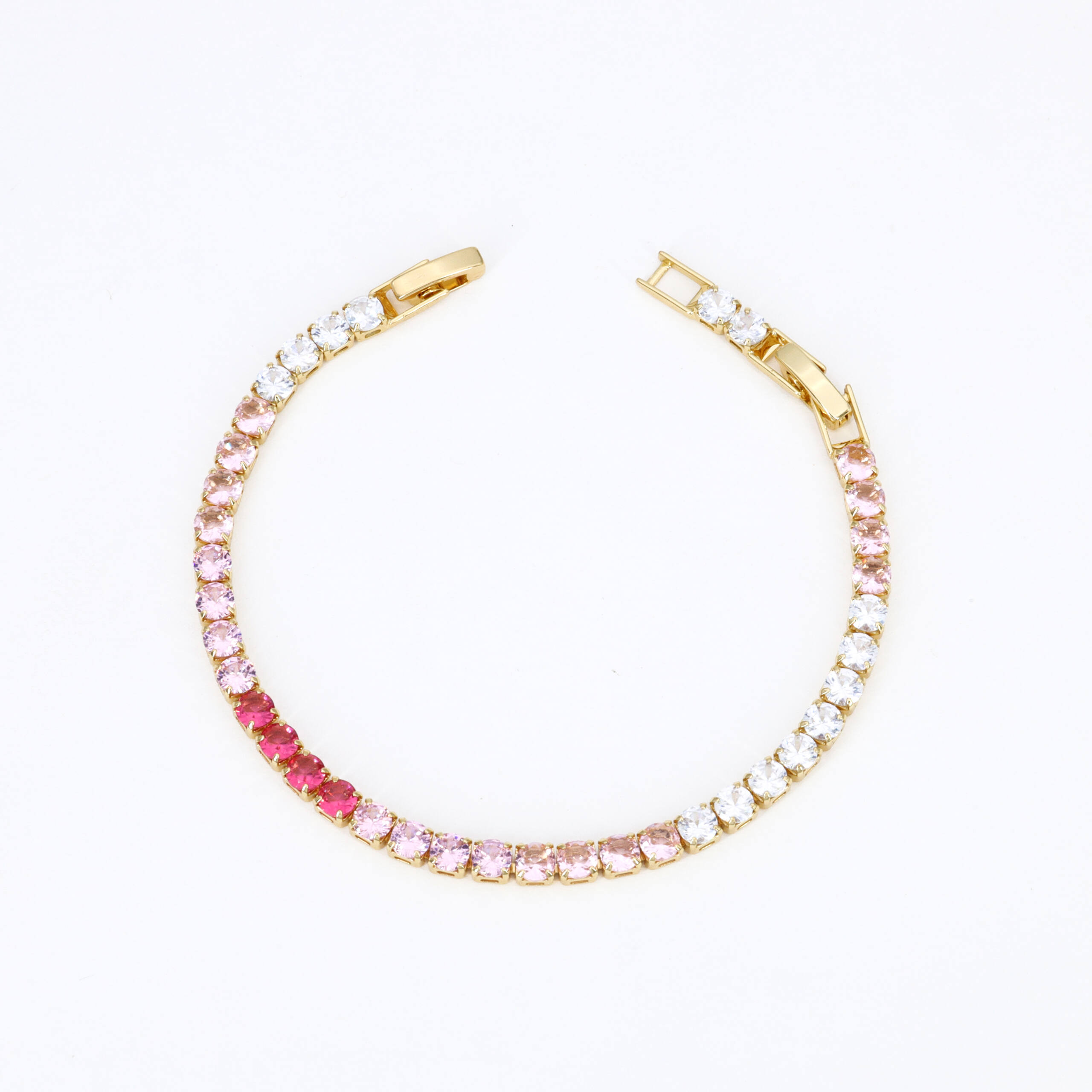 Coral Glow Beaded Bracelet