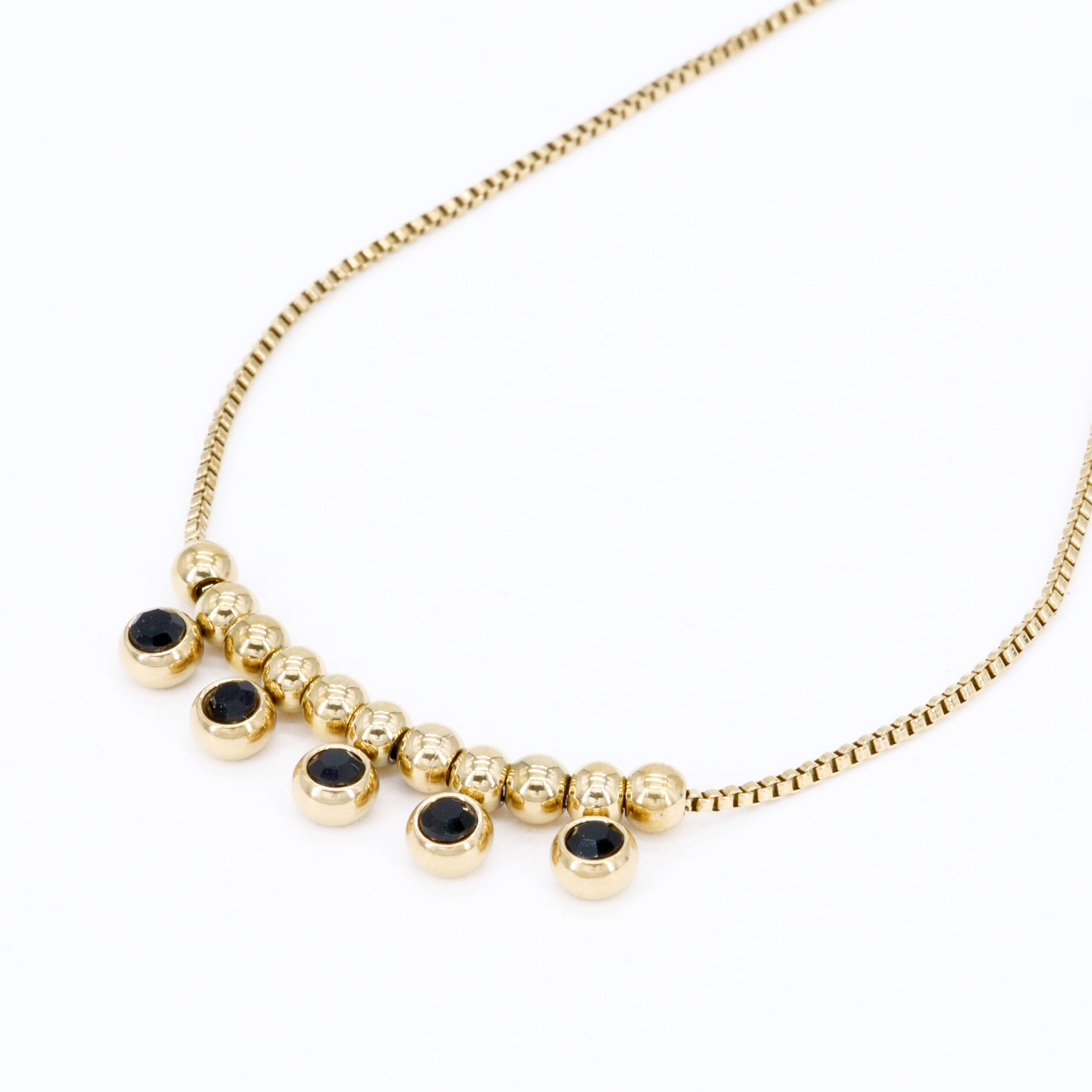 Golden Charm Cascade Anklet