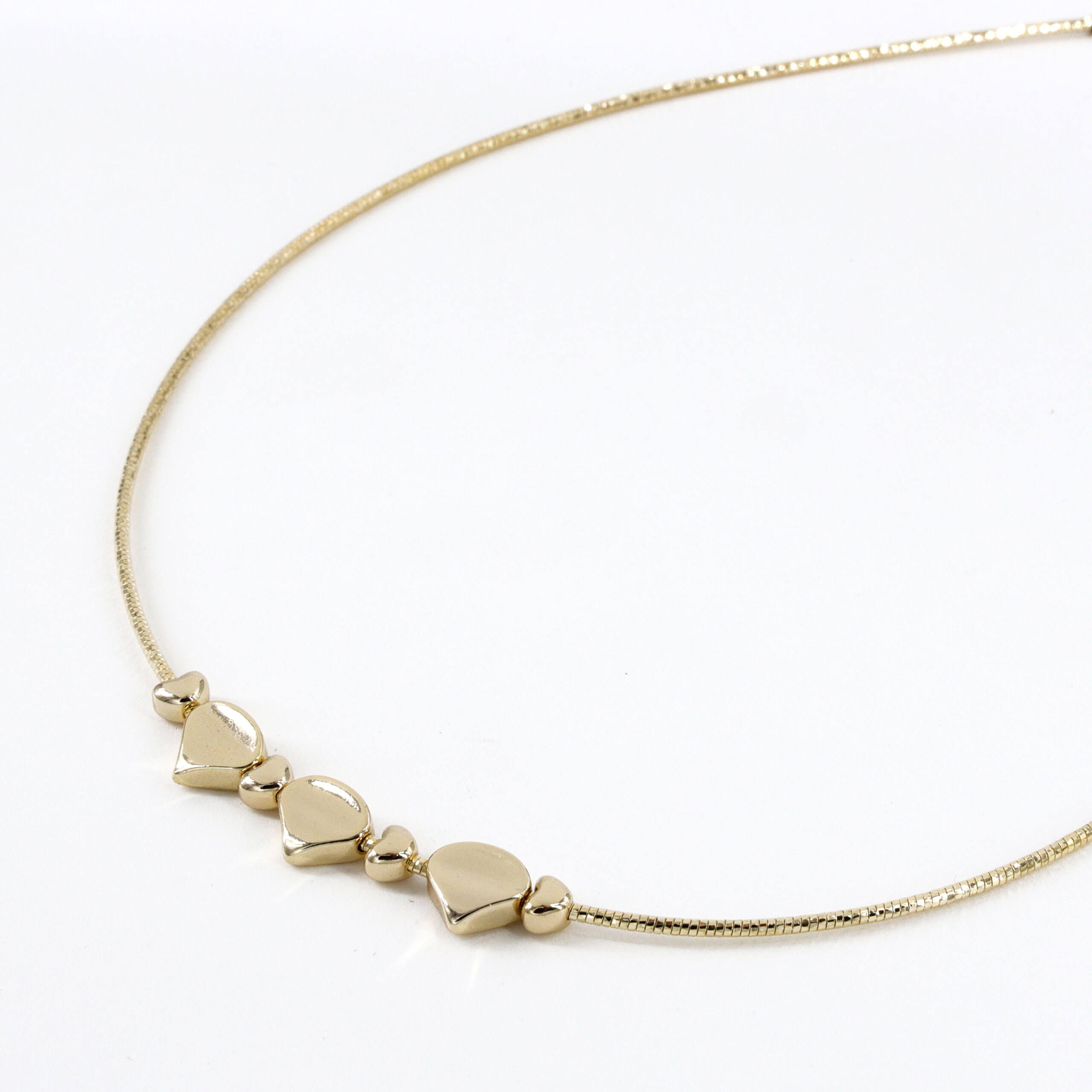 Golden Dot Minimal Chain Necklace