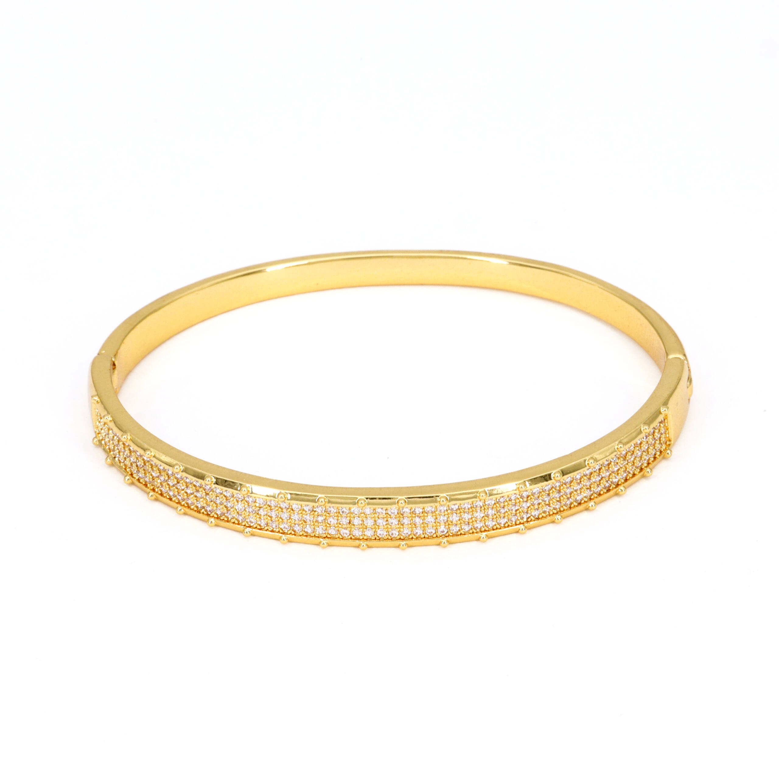 Golden Filigree Pattern Bangle