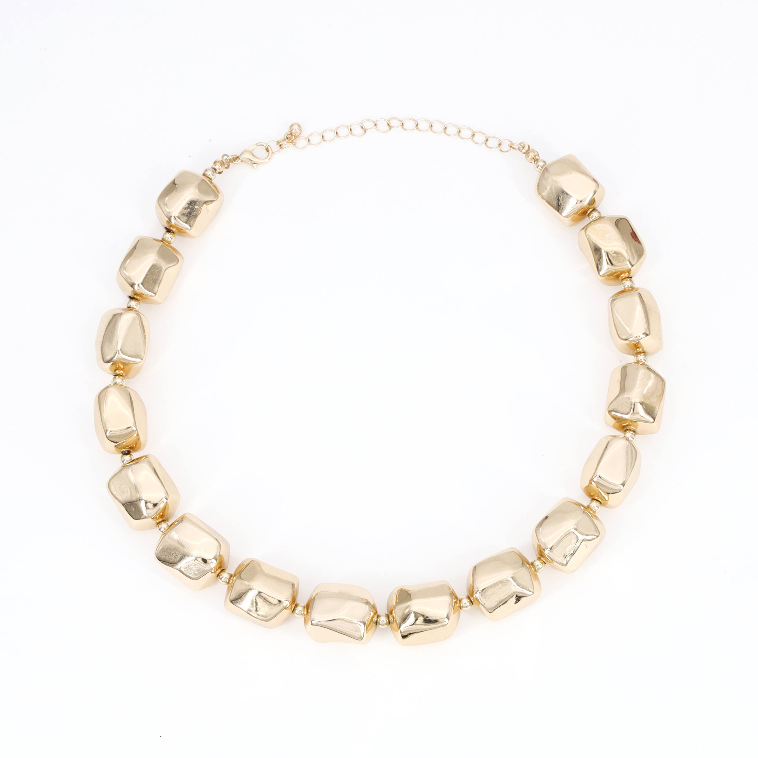 Golden Link Circle Necklace