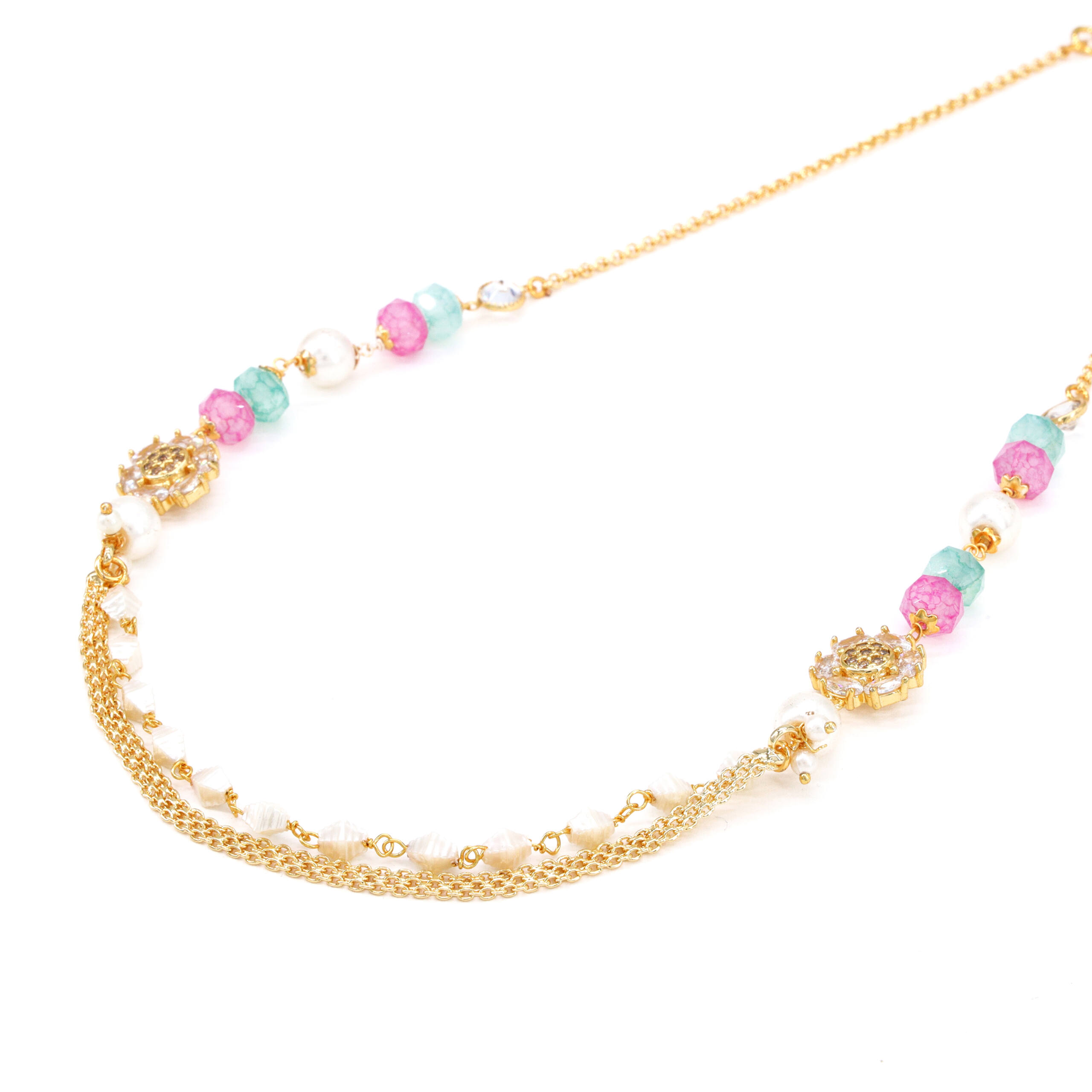 Golden Noir Oval Pendant Set