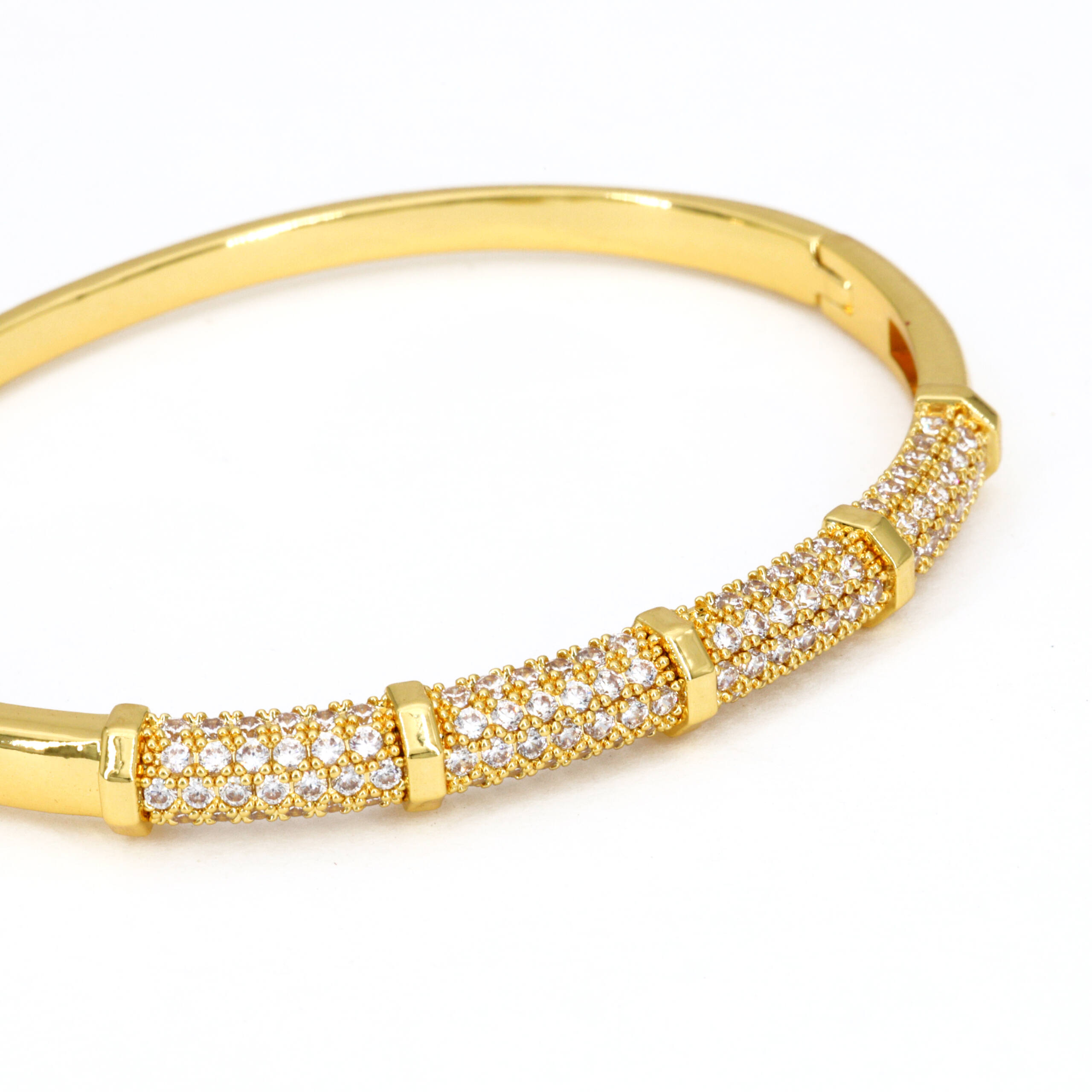 Golden Sparkle Line Bangle