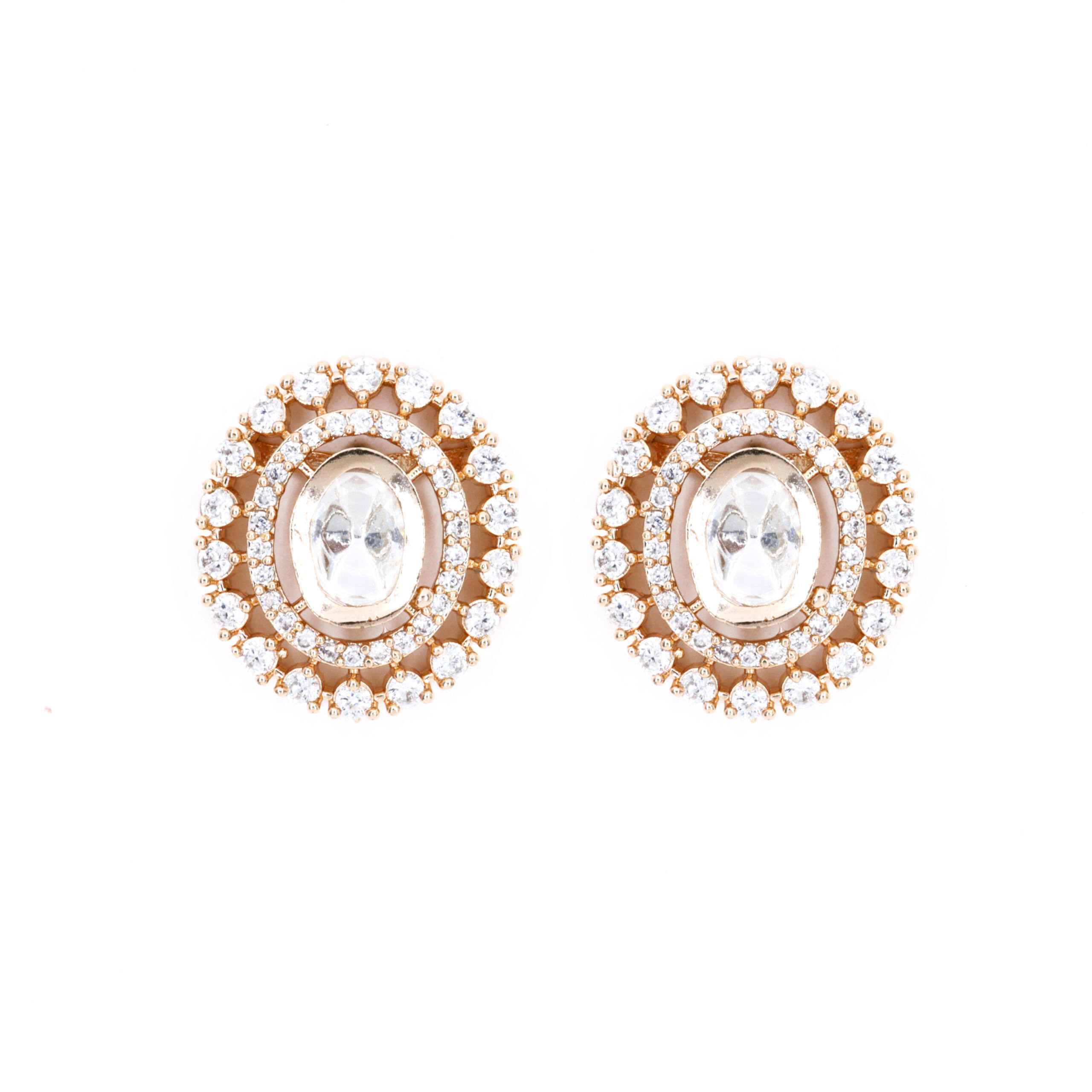 Golden Sunburst Halo Studs