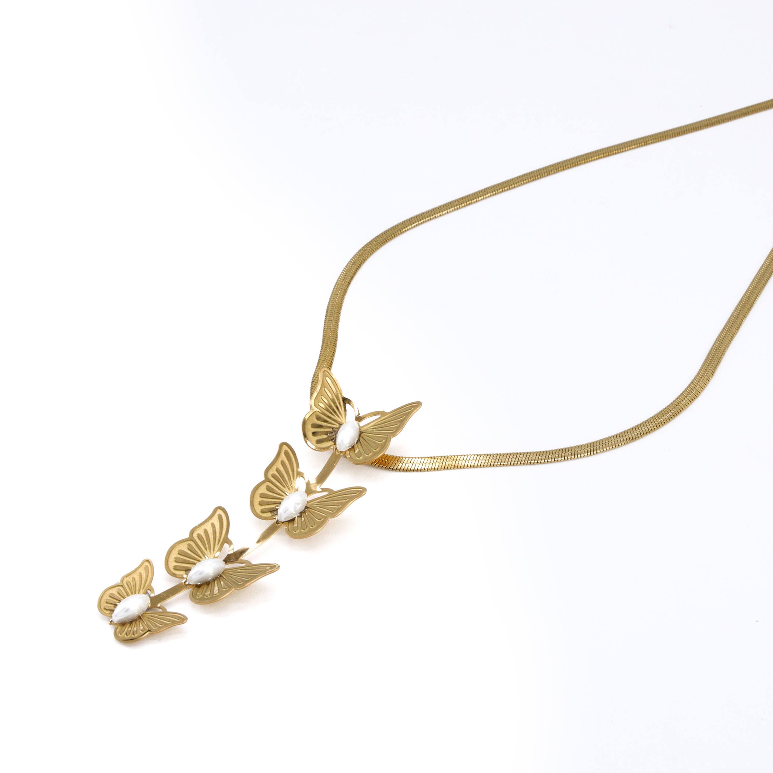 Golden Tassel Bloom Necklace Set