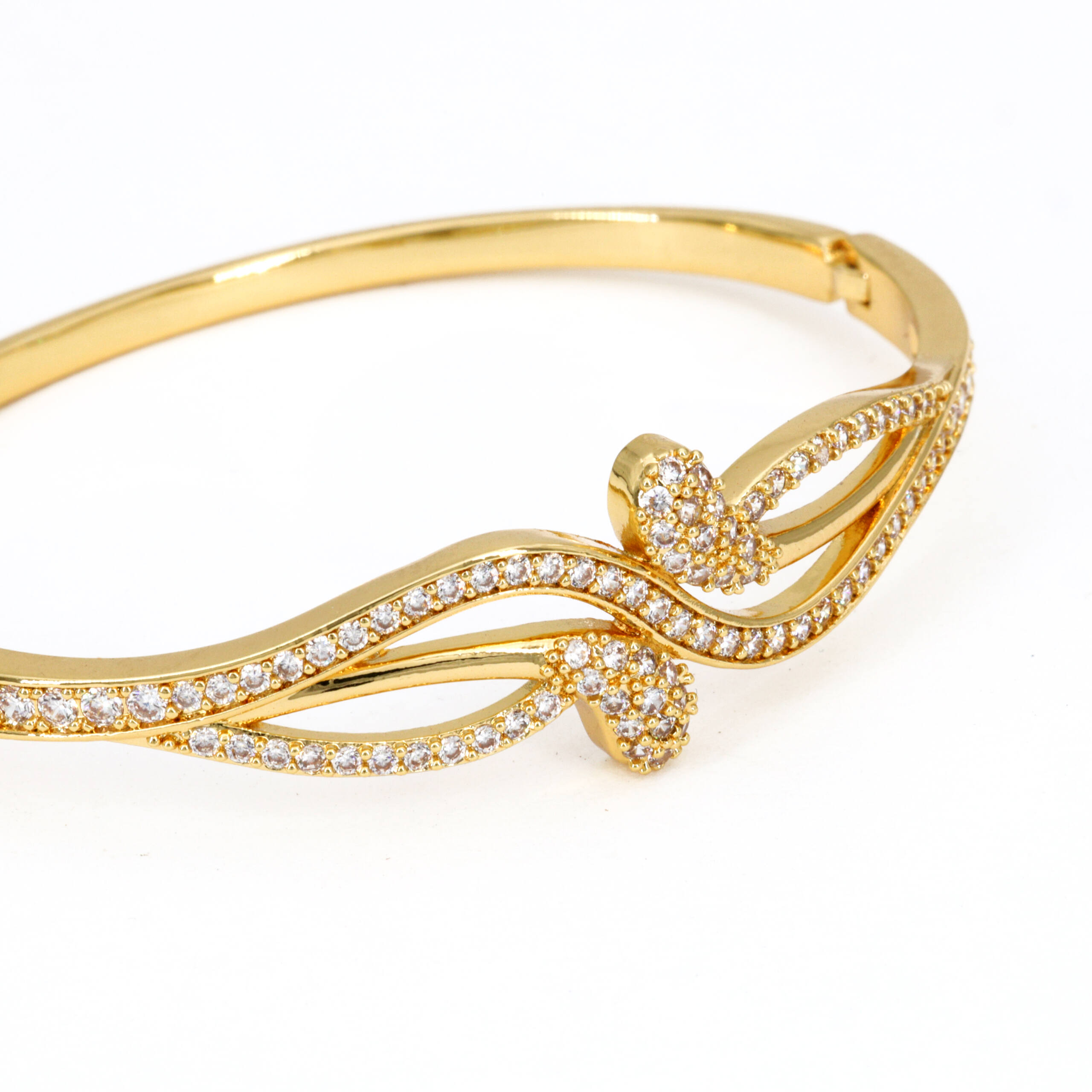 Golden Vine Accent Bangle