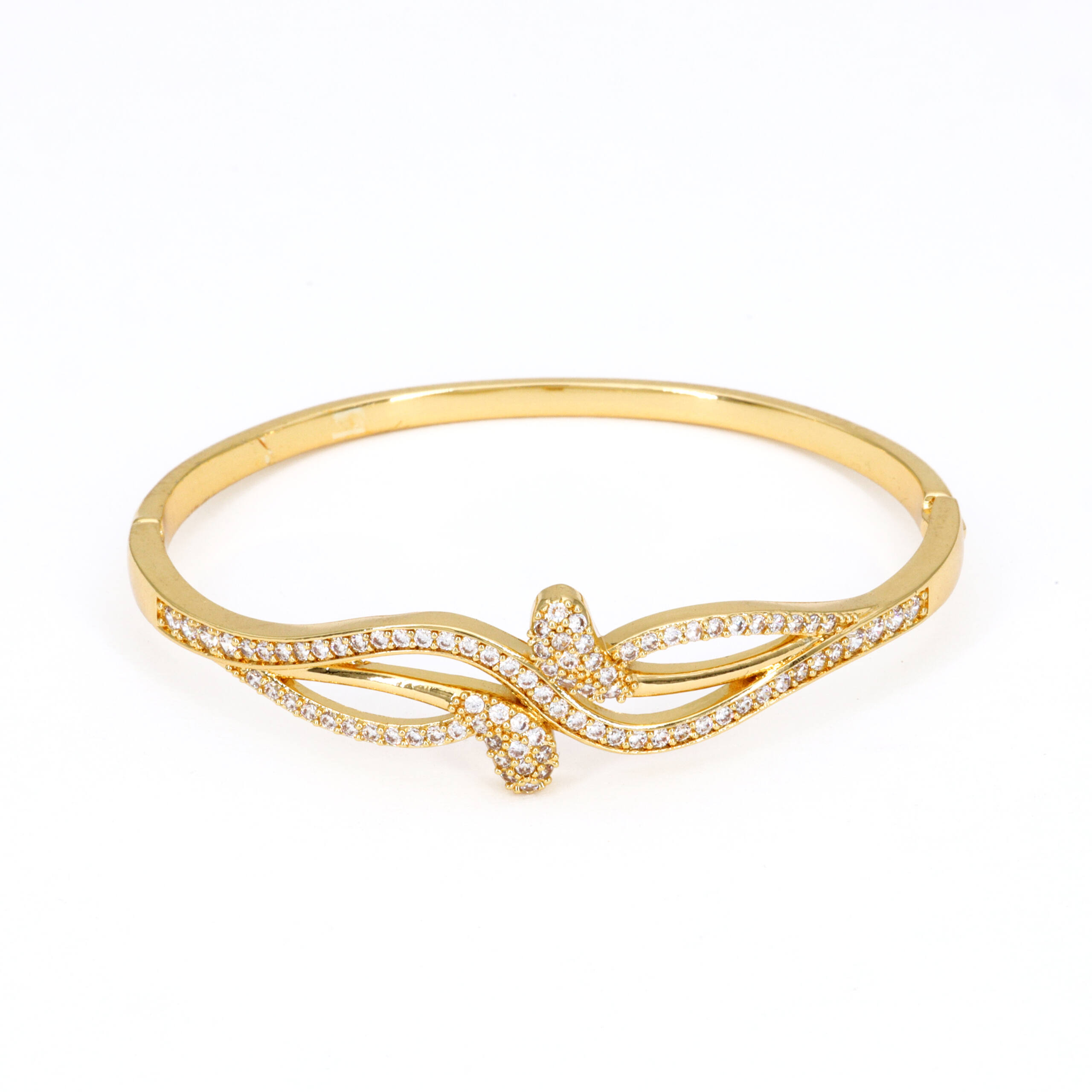 Golden Vine Accent Bangle