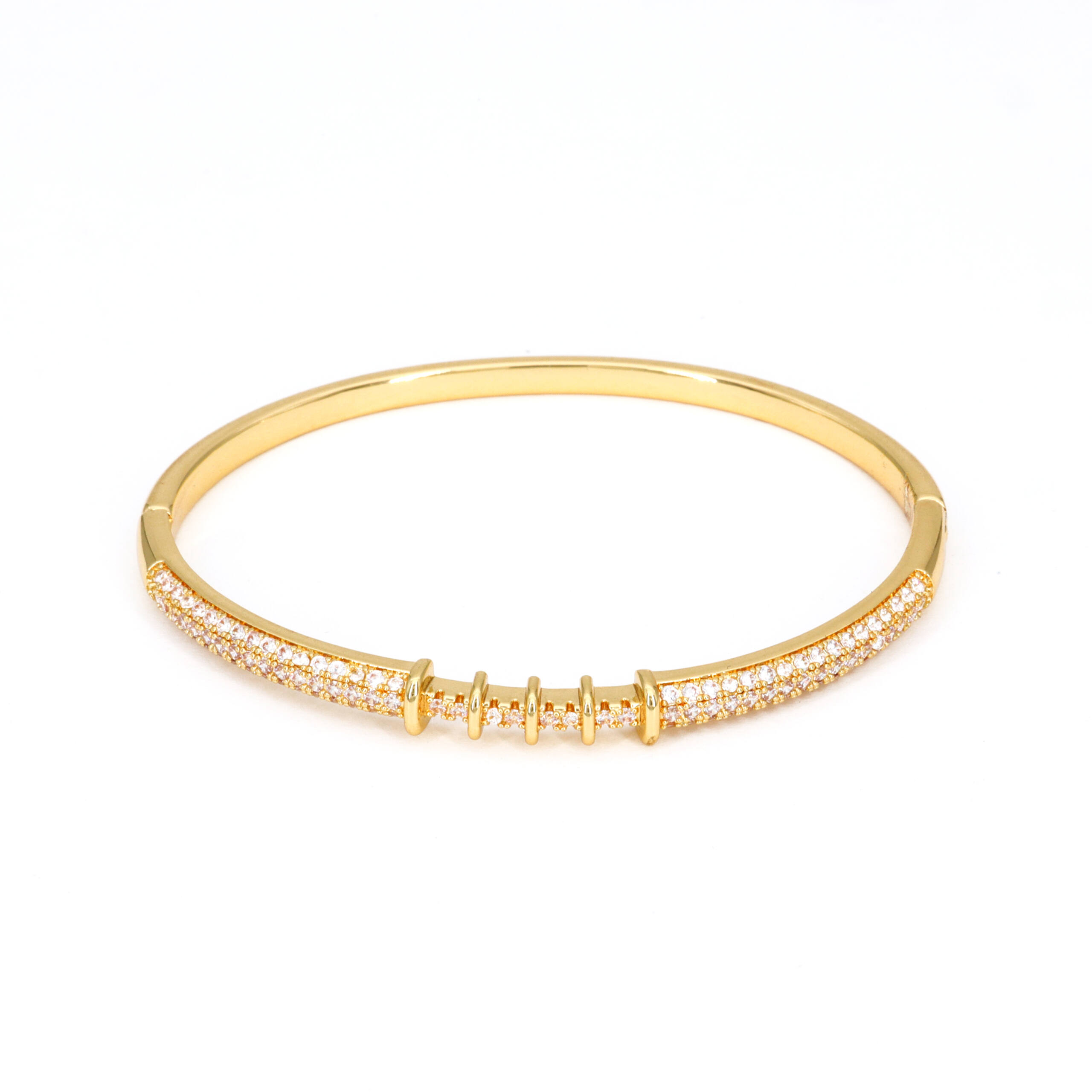 Golden Whisper Slim Bangle