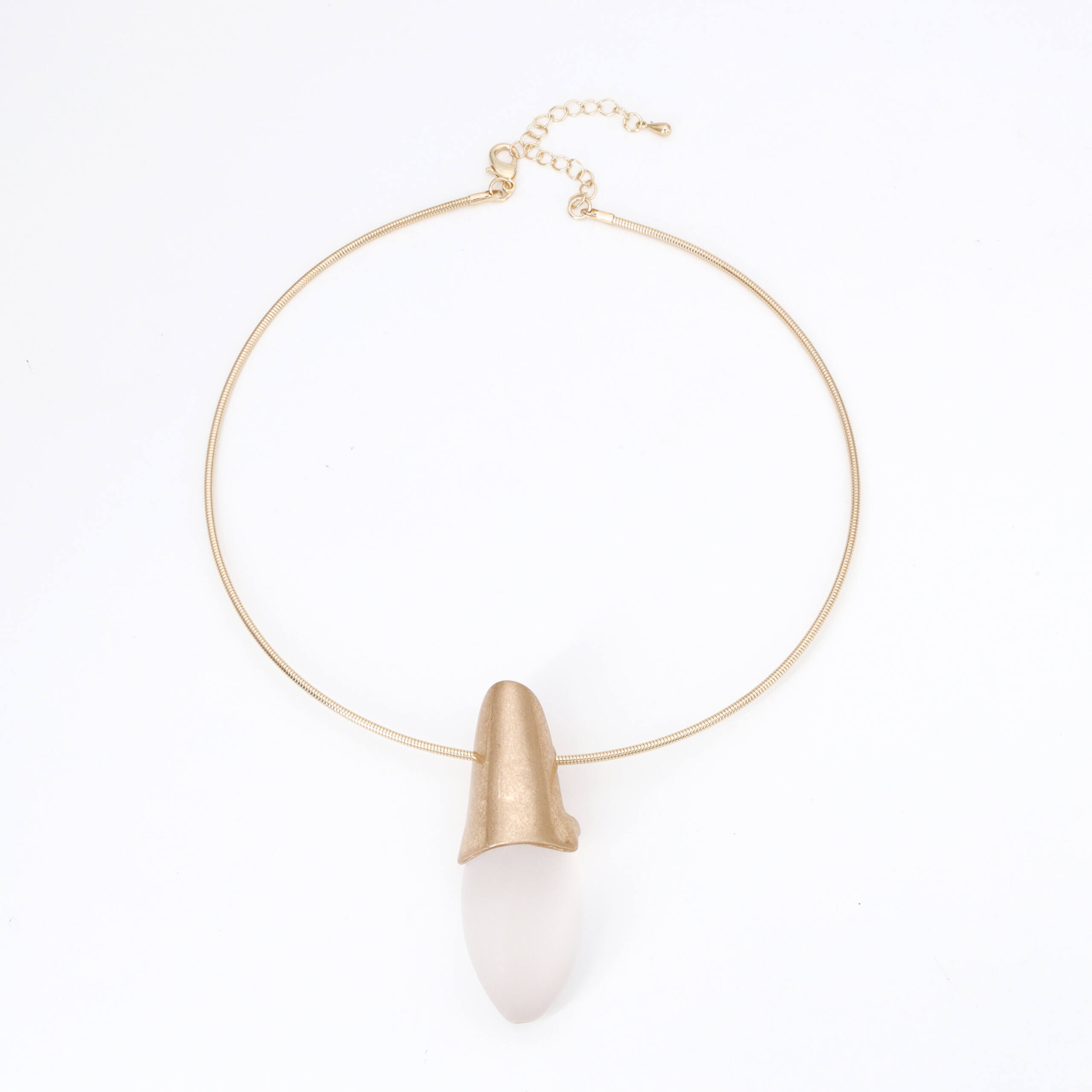 Ivory Teardrop Pendant Necklace