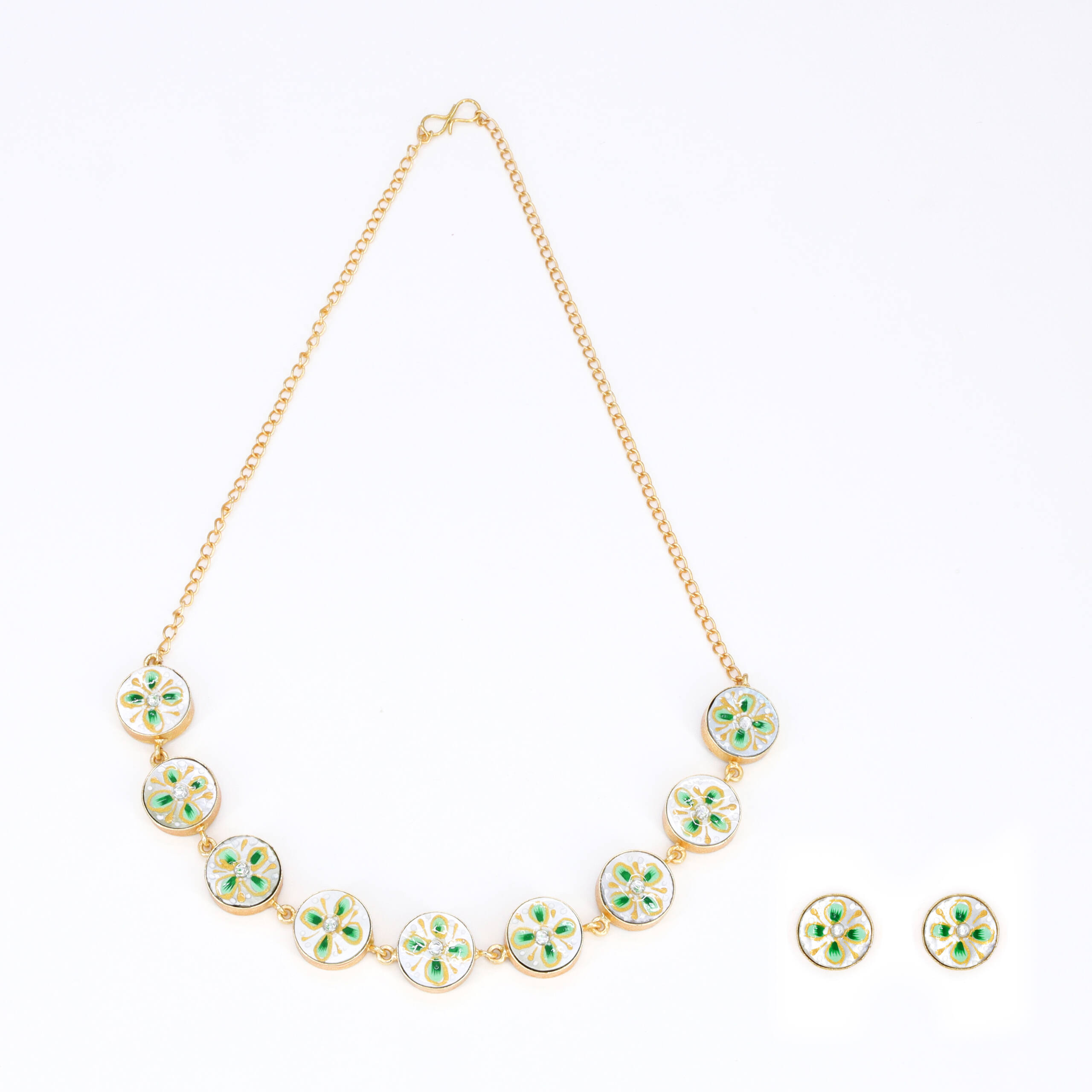 Meadow Floral Crystal Necklace Set