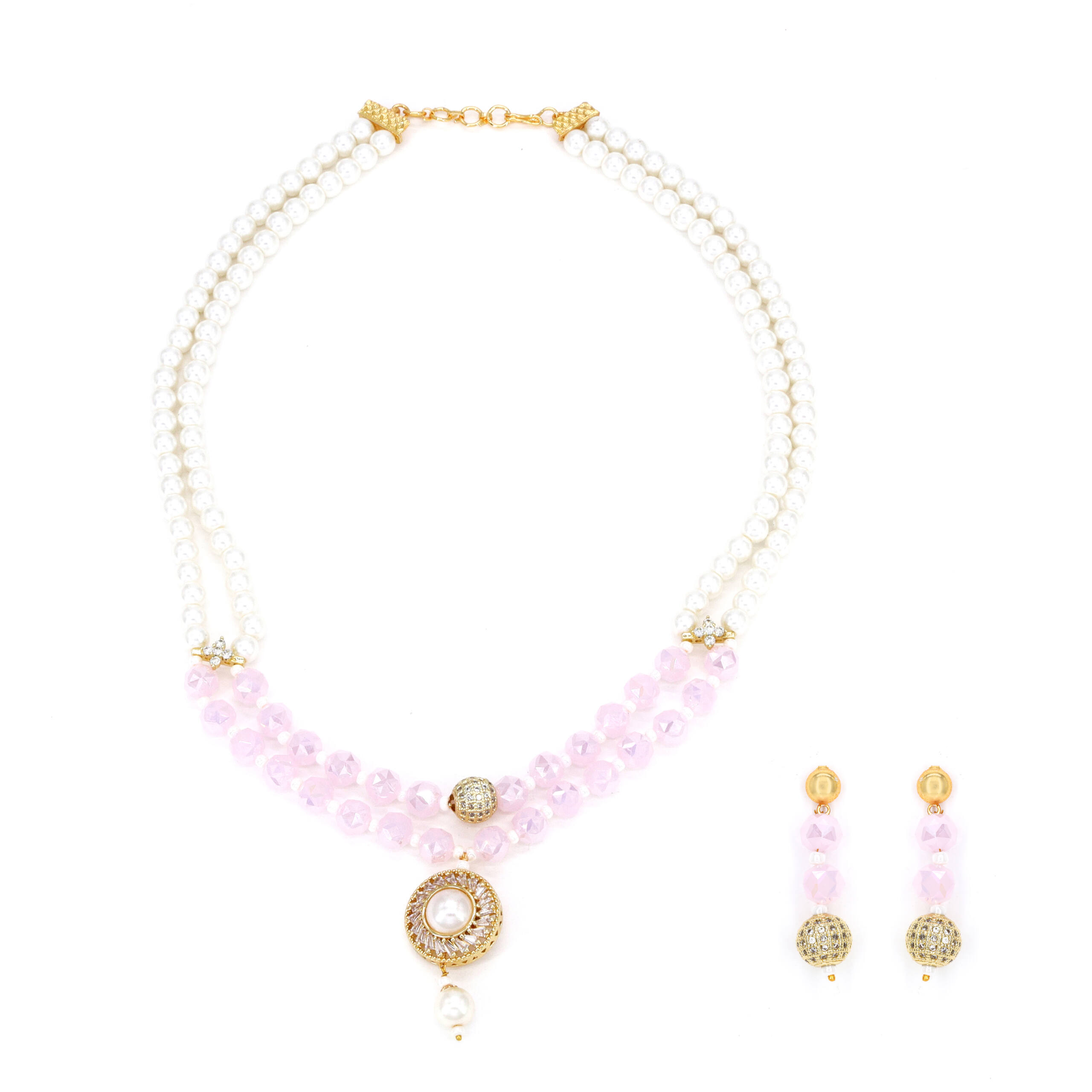 Midnight Amethyst Bead Necklace Set