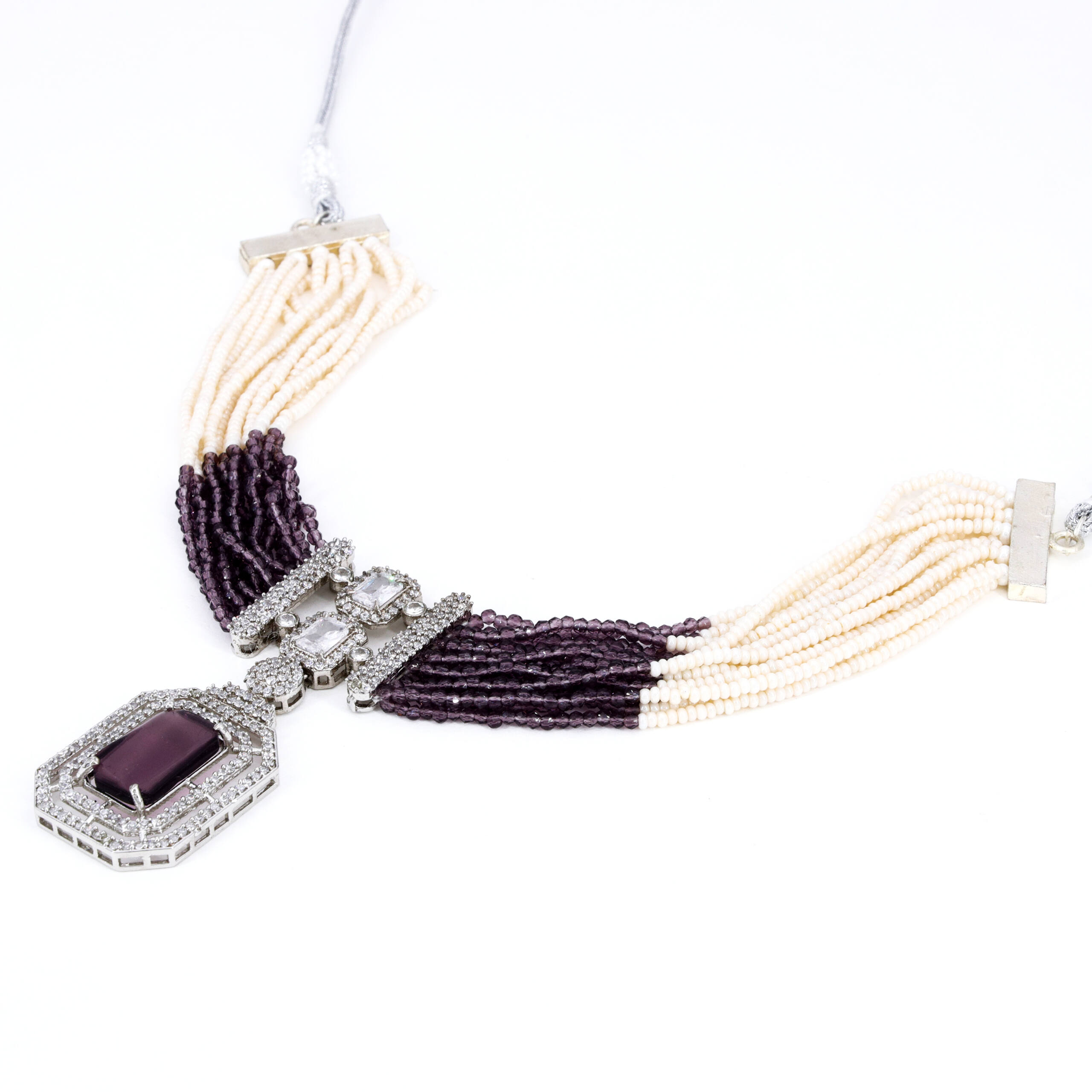 Midnight Plum Accent Necklace Set