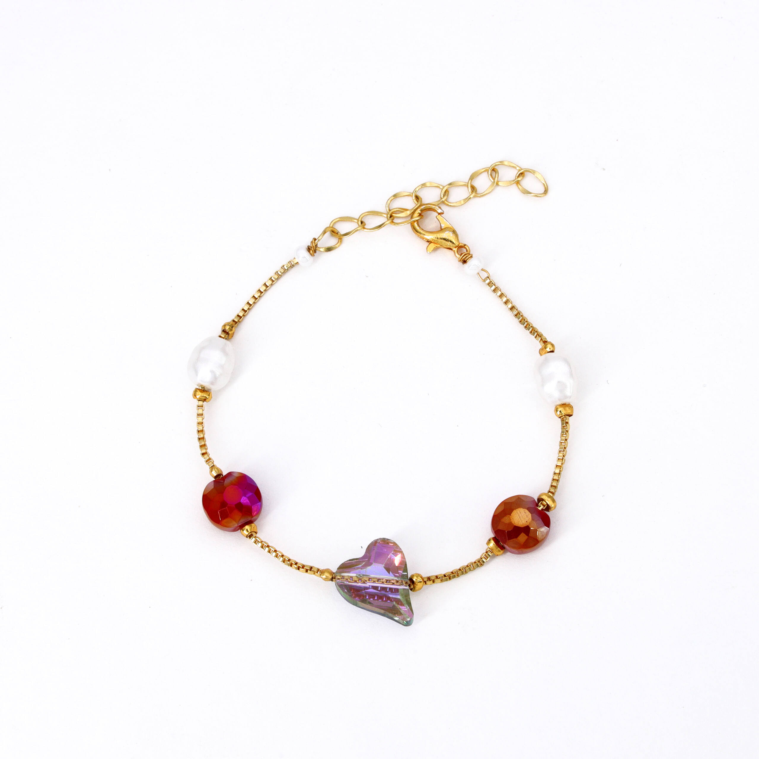 Moti Necklace Set with Matching Bracelet
