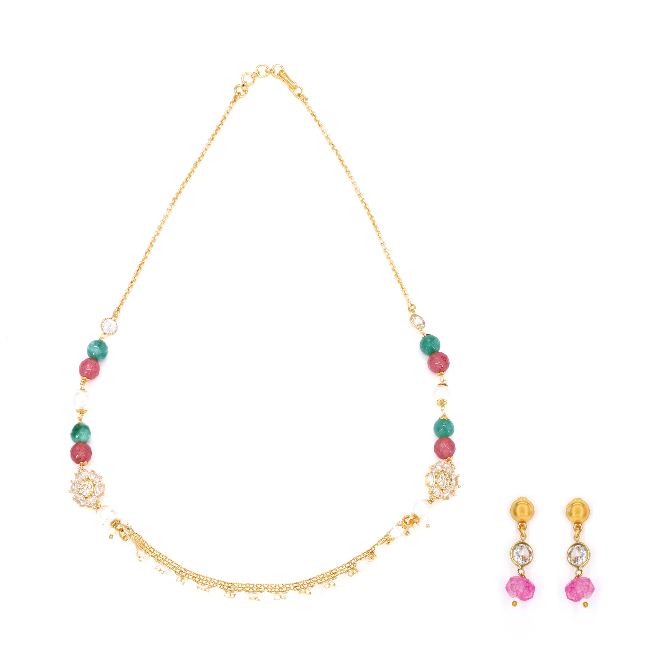 Noir Halo Statement Necklace Set