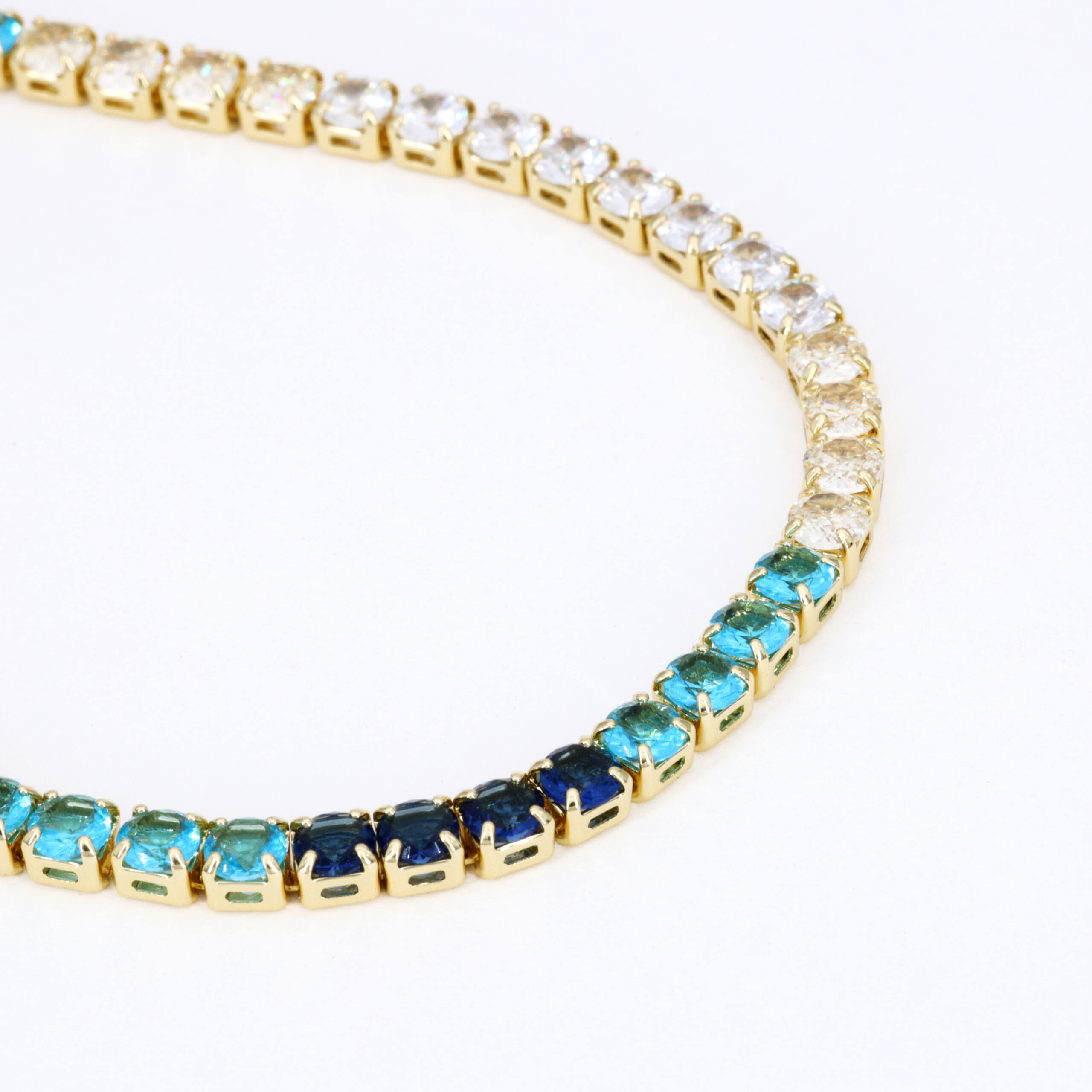 Ocean Blue Bead Bracelet