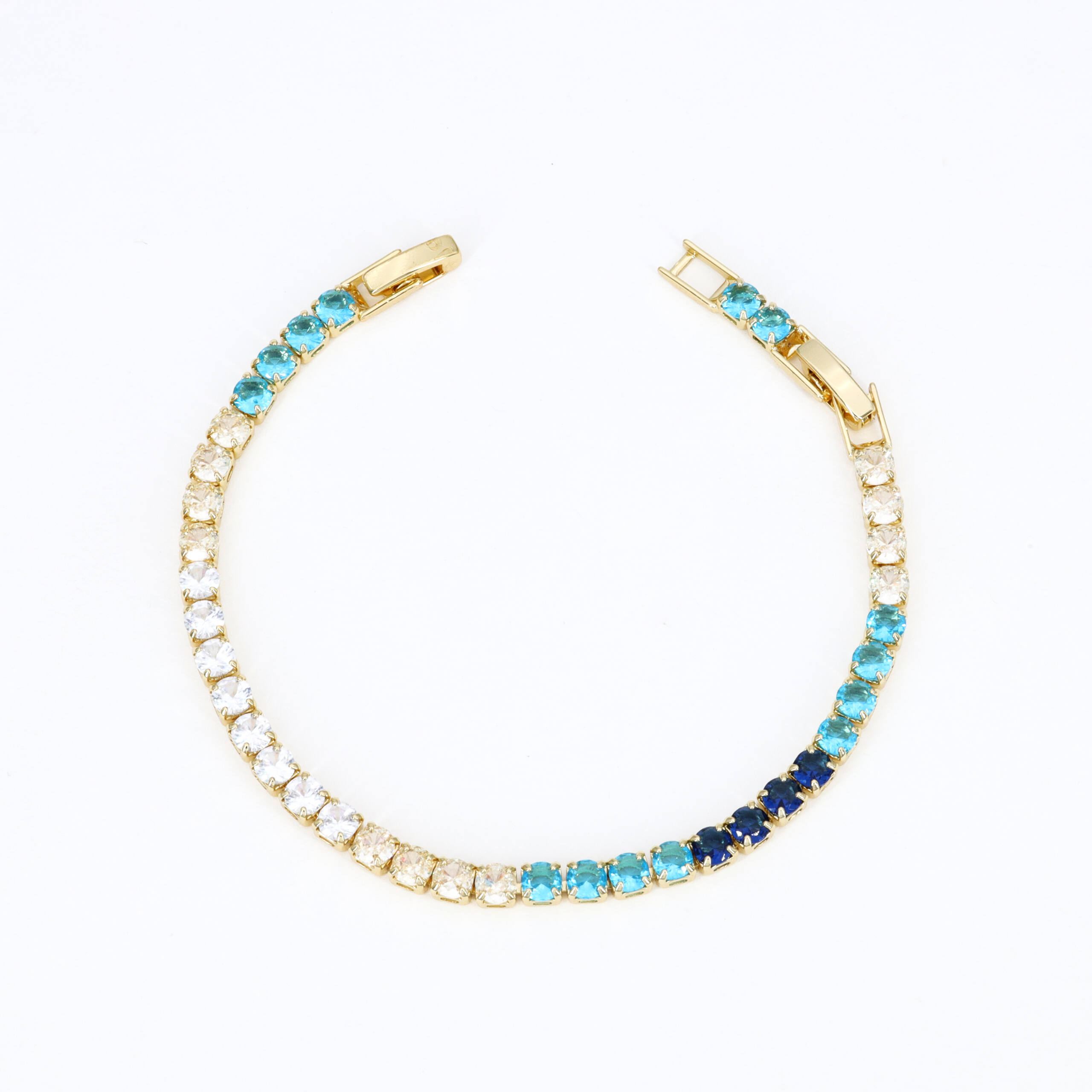 Ocean Blue Bead Bracelet
