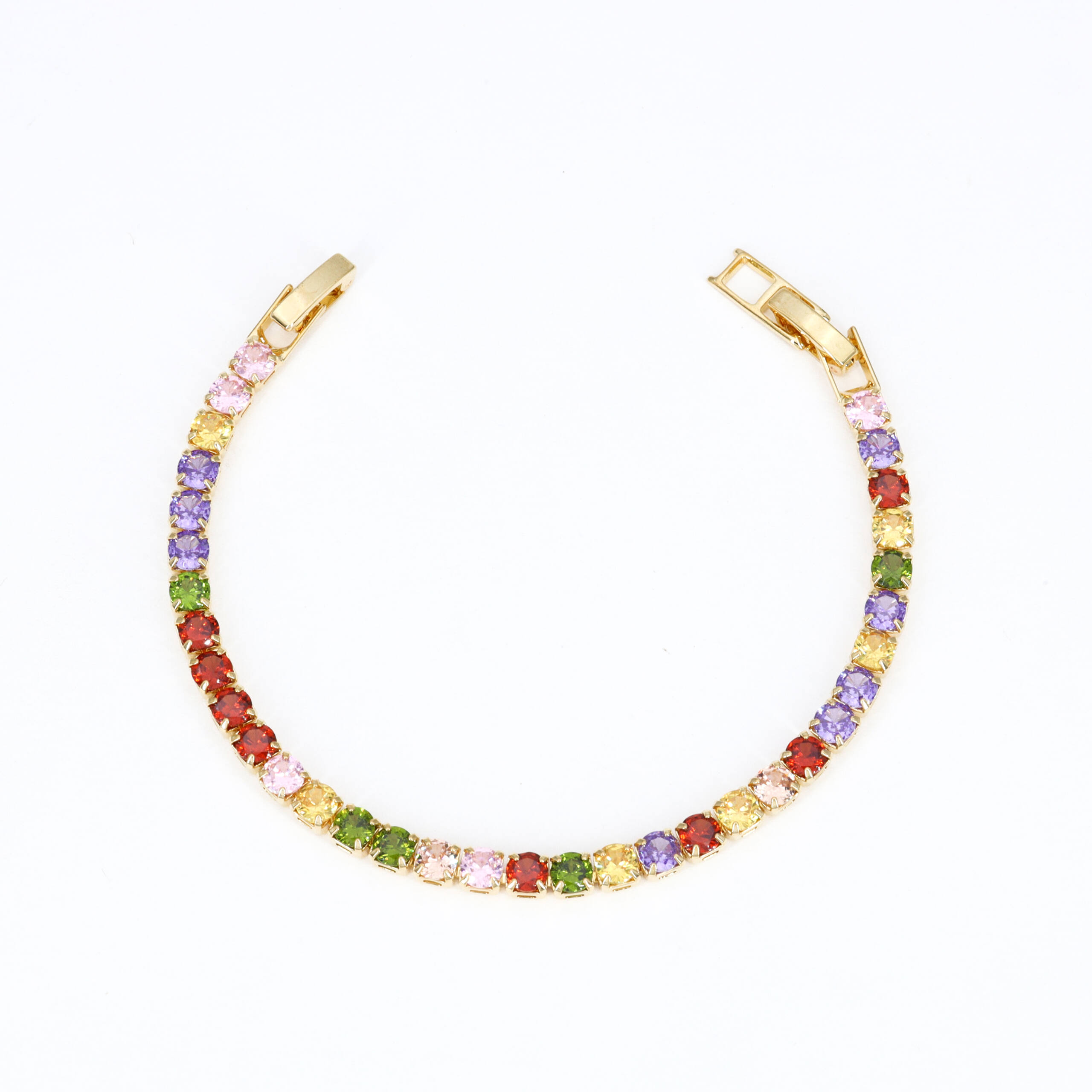Rainbow Mosaic Beaded Bracelet