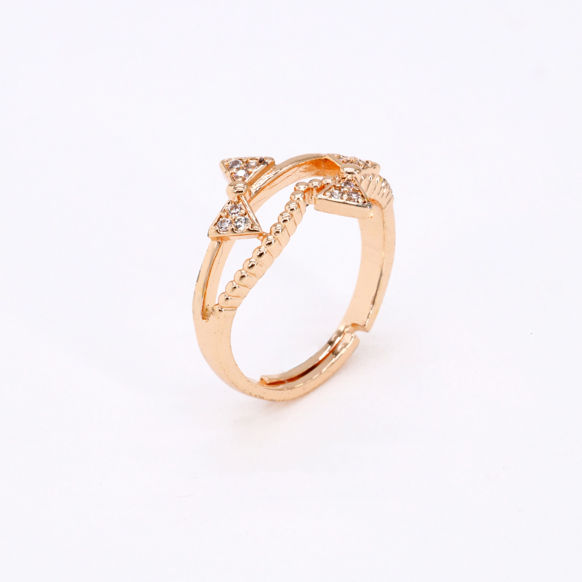 Rose Vine Crystal Ring