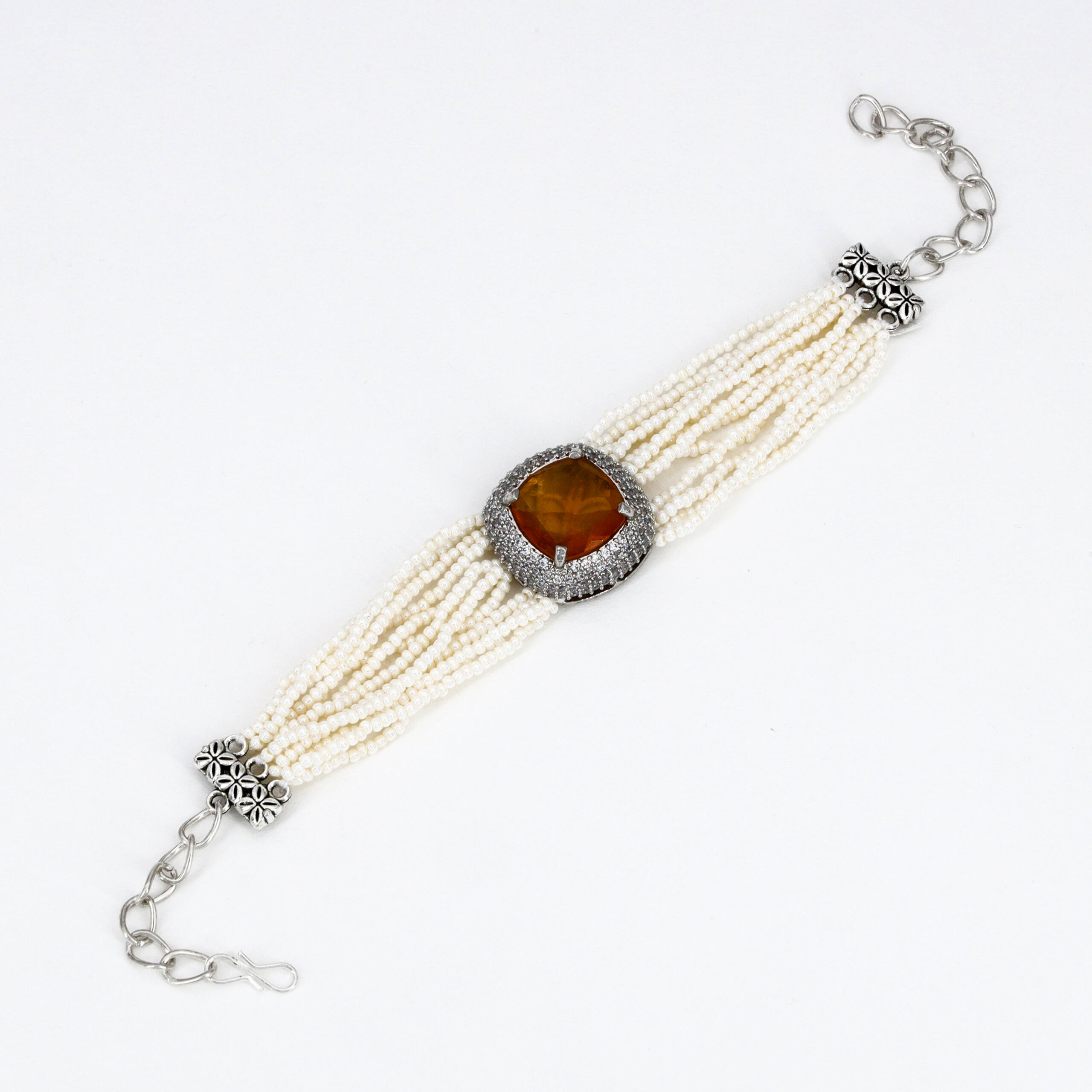 Ruby Center Multi-Chain Bracelet