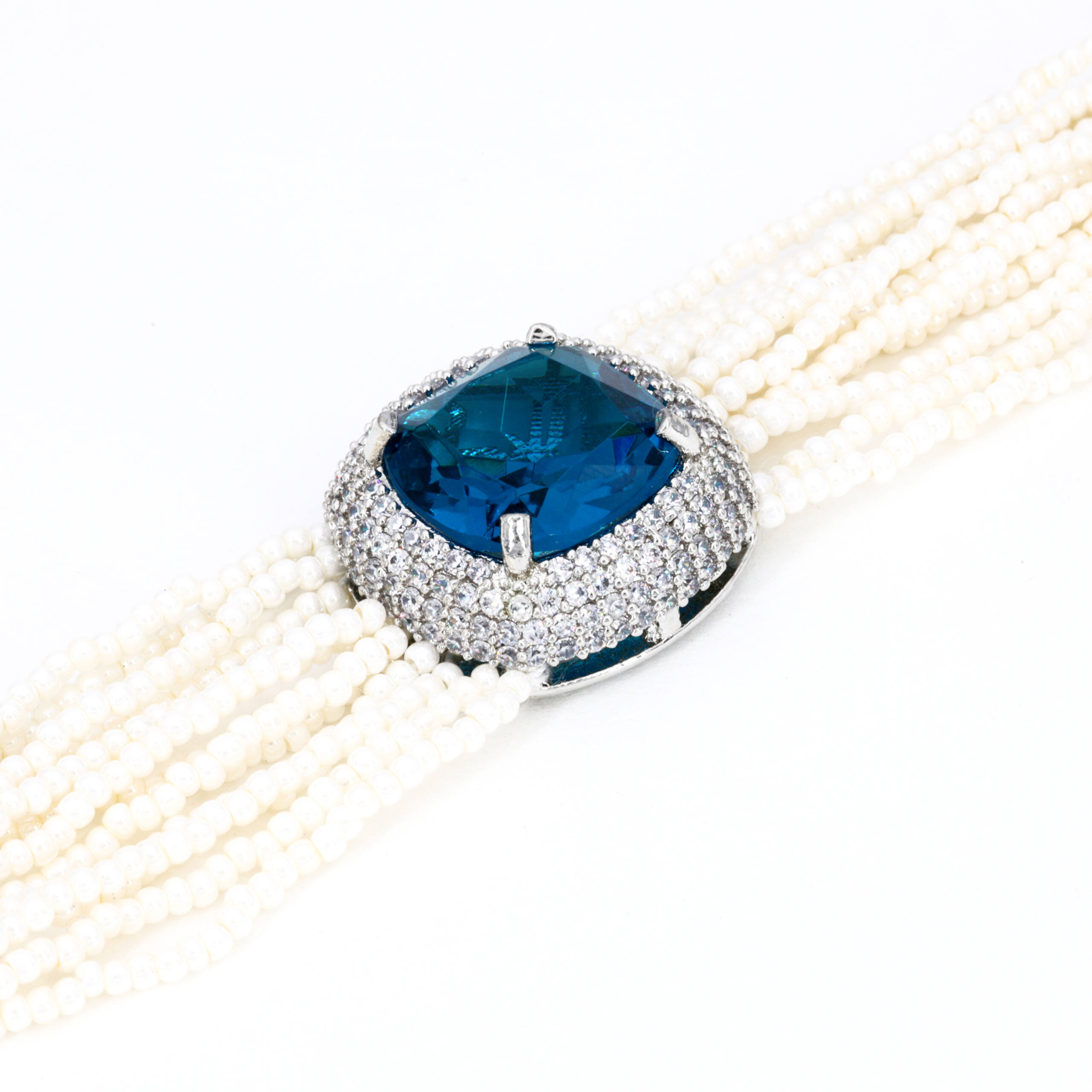 Sapphire Center Multi-Chain Bracelet