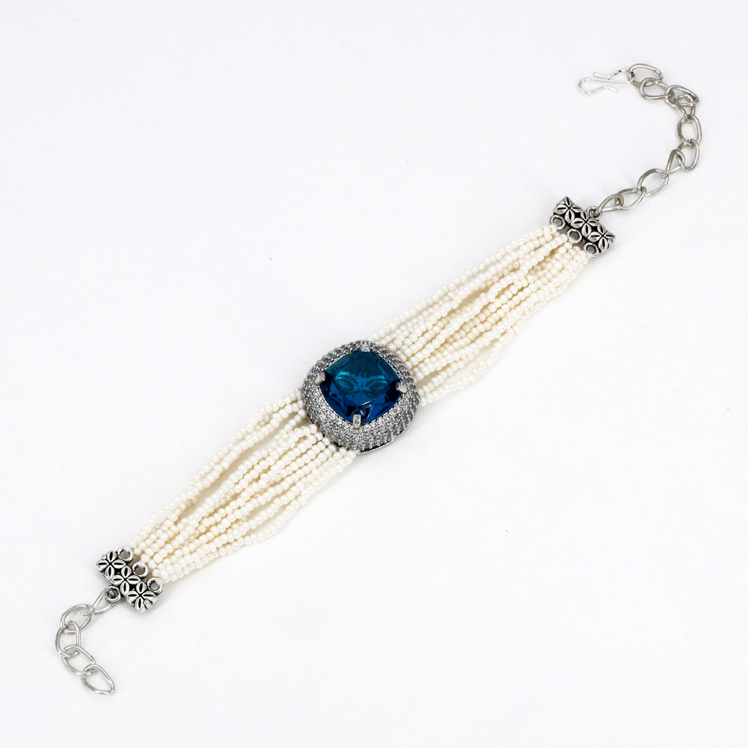 Sapphire Center Multi-Chain Bracelet