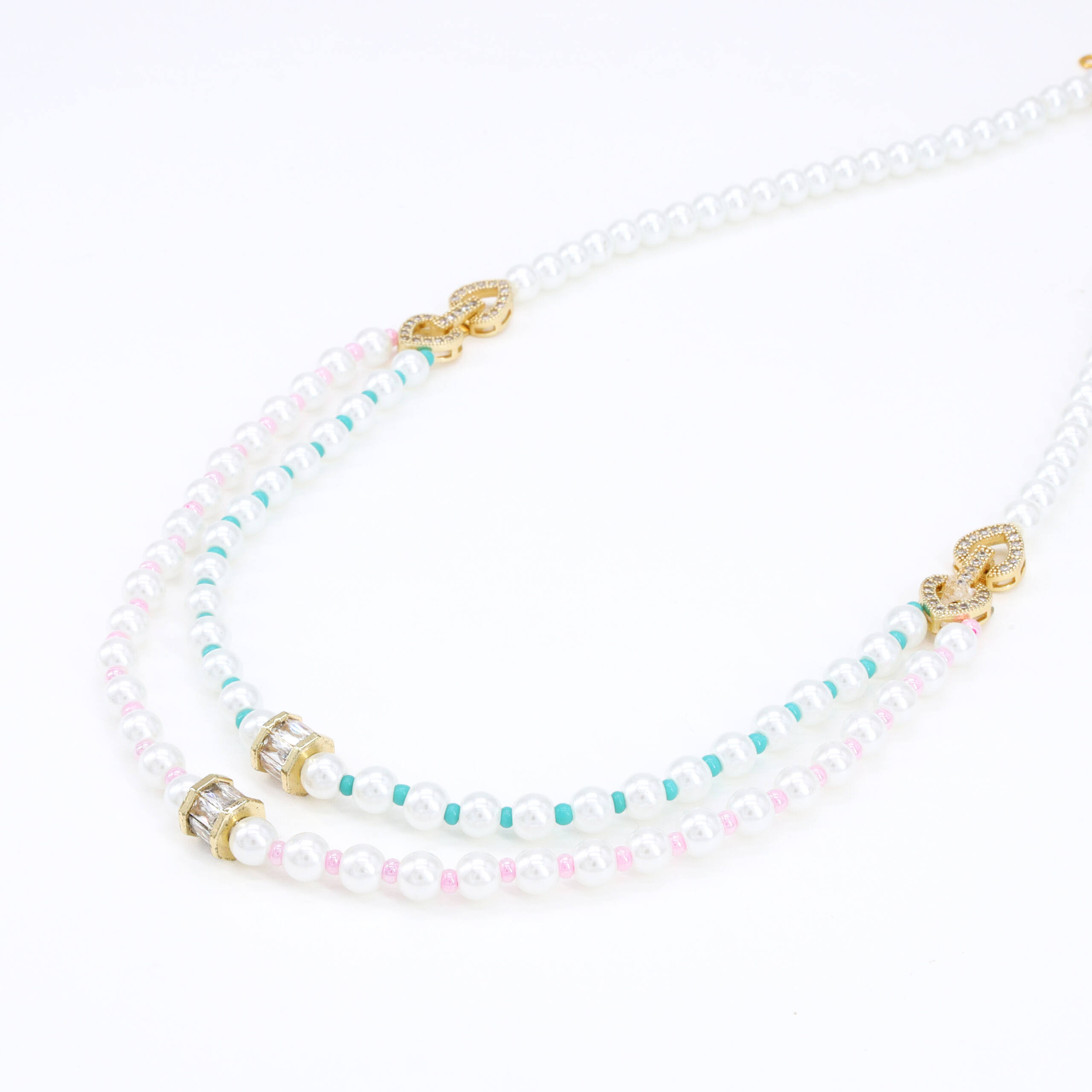 Silver Blue Dew Necklace Set