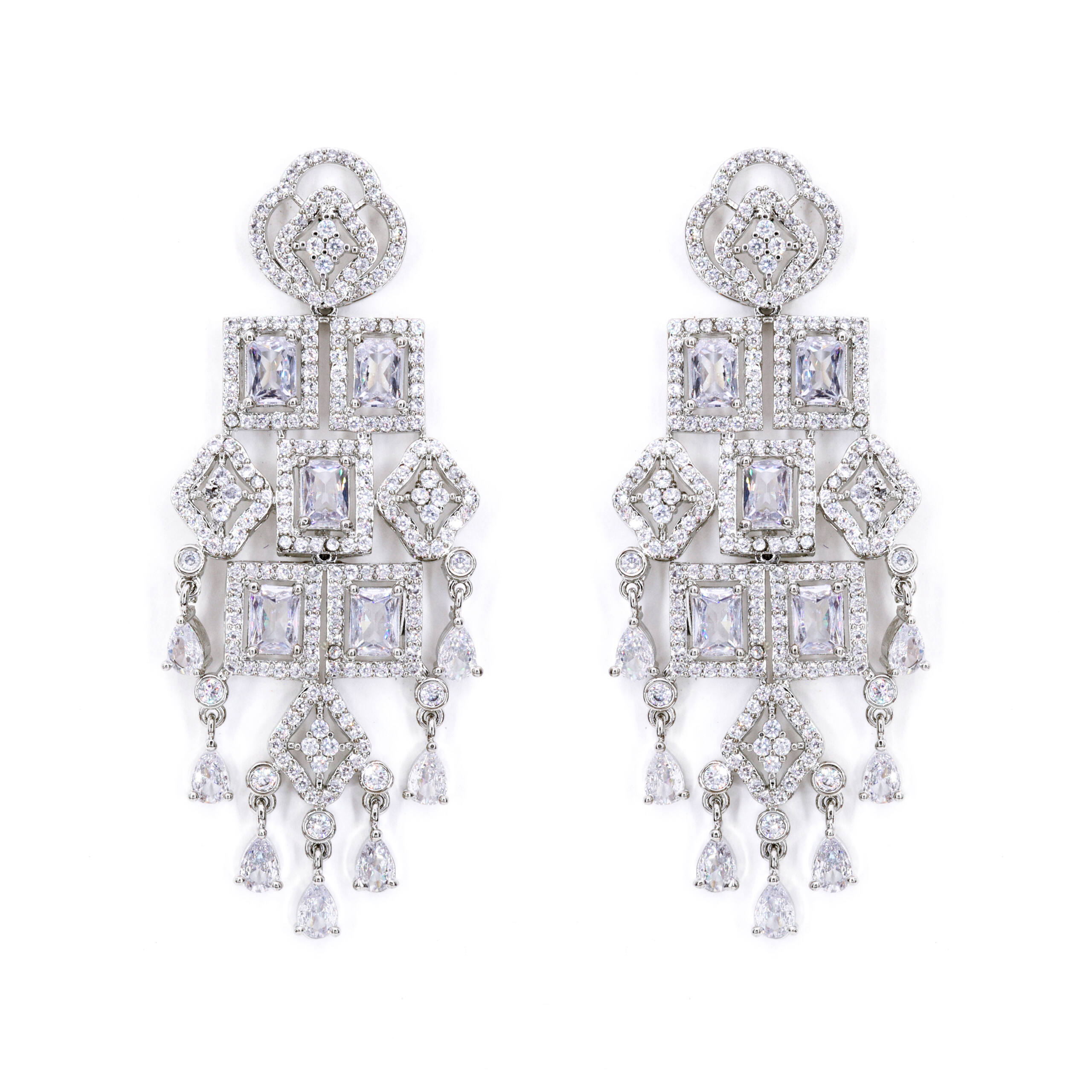 Silver Filigree Statement Necklace Set