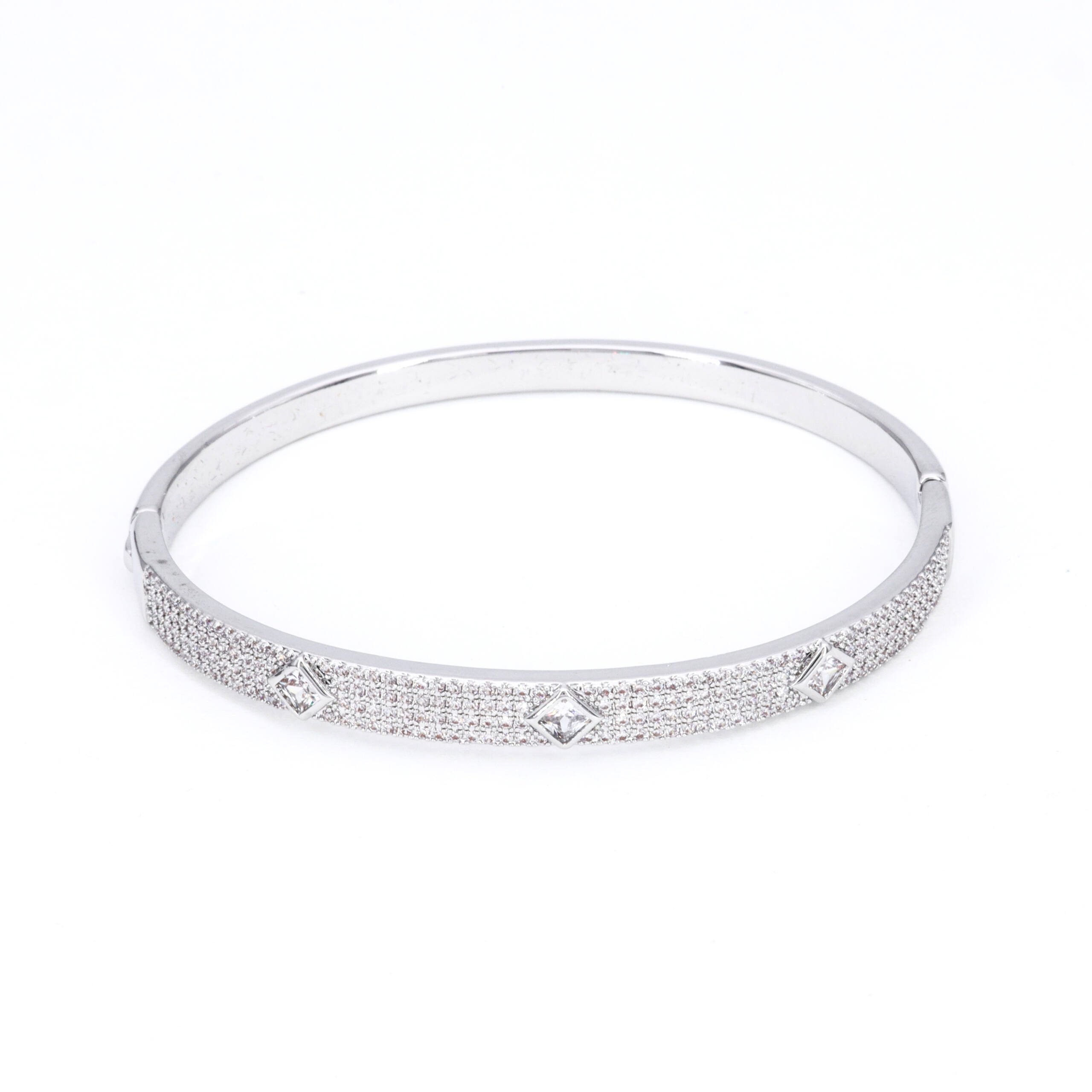 Silver Lace Detail Bangle