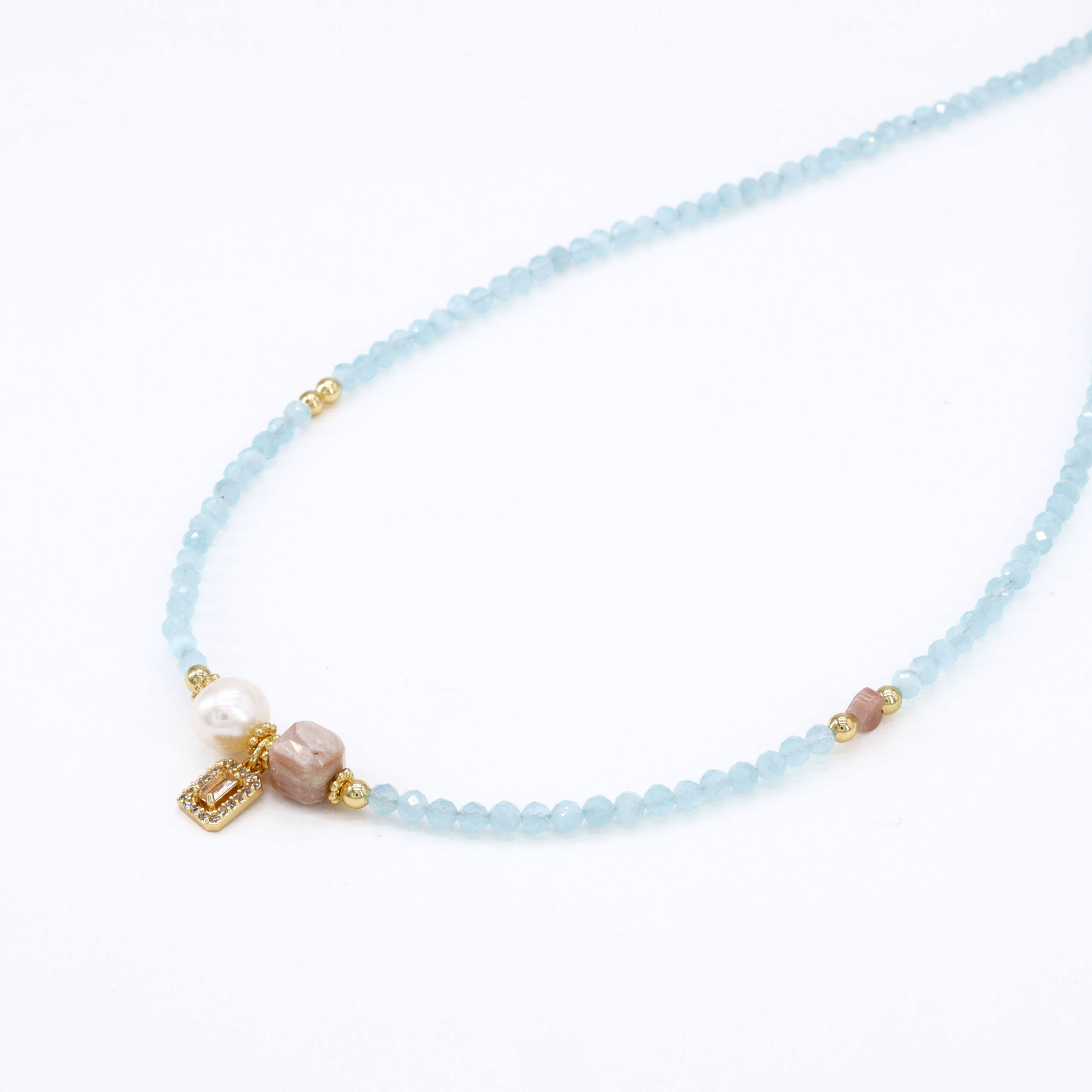 Sky Blue Petite Accent Necklace
