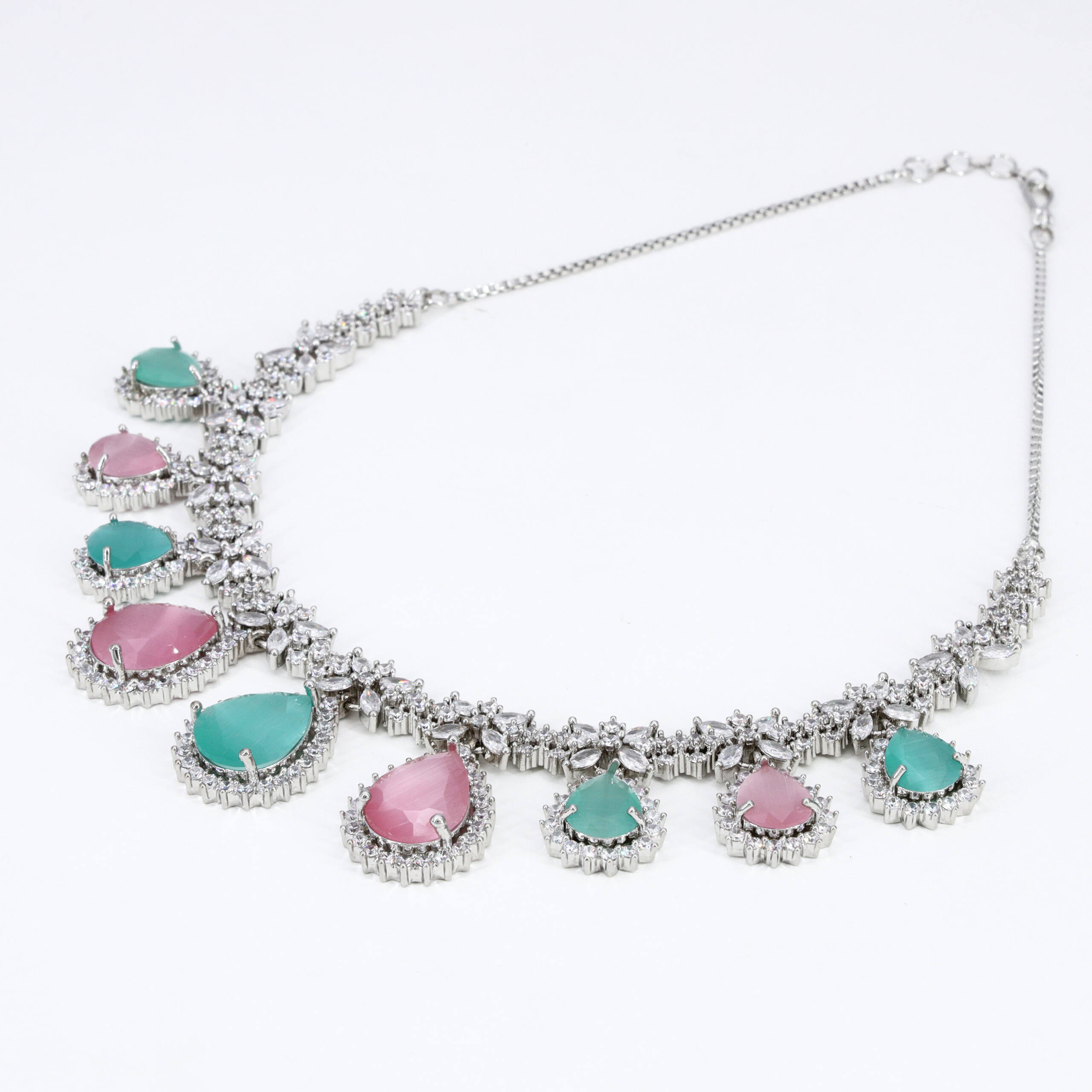Turquoise Bloom Necklace Set
